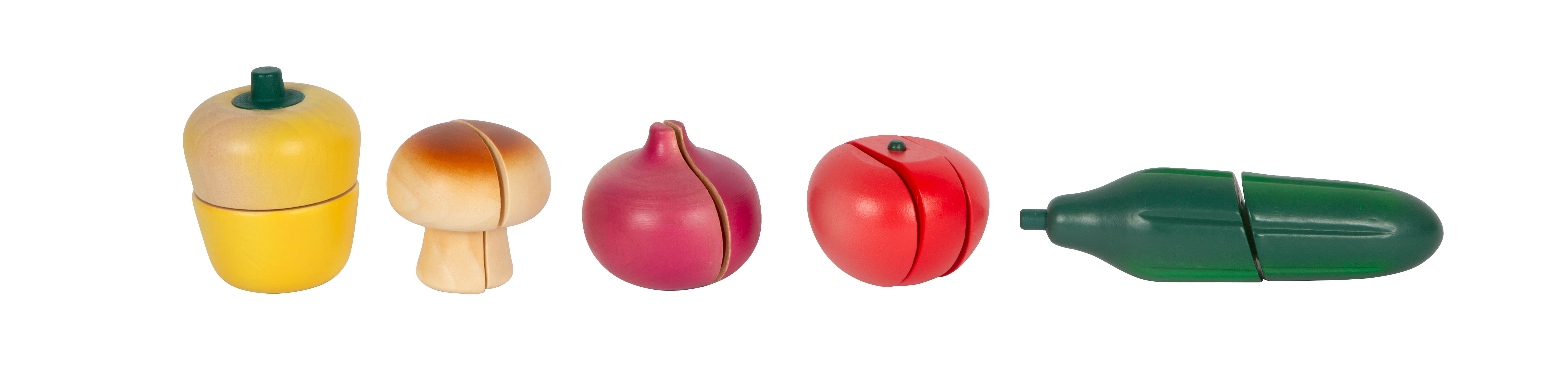 Gemüse aus Holz für Kinderkaufladen