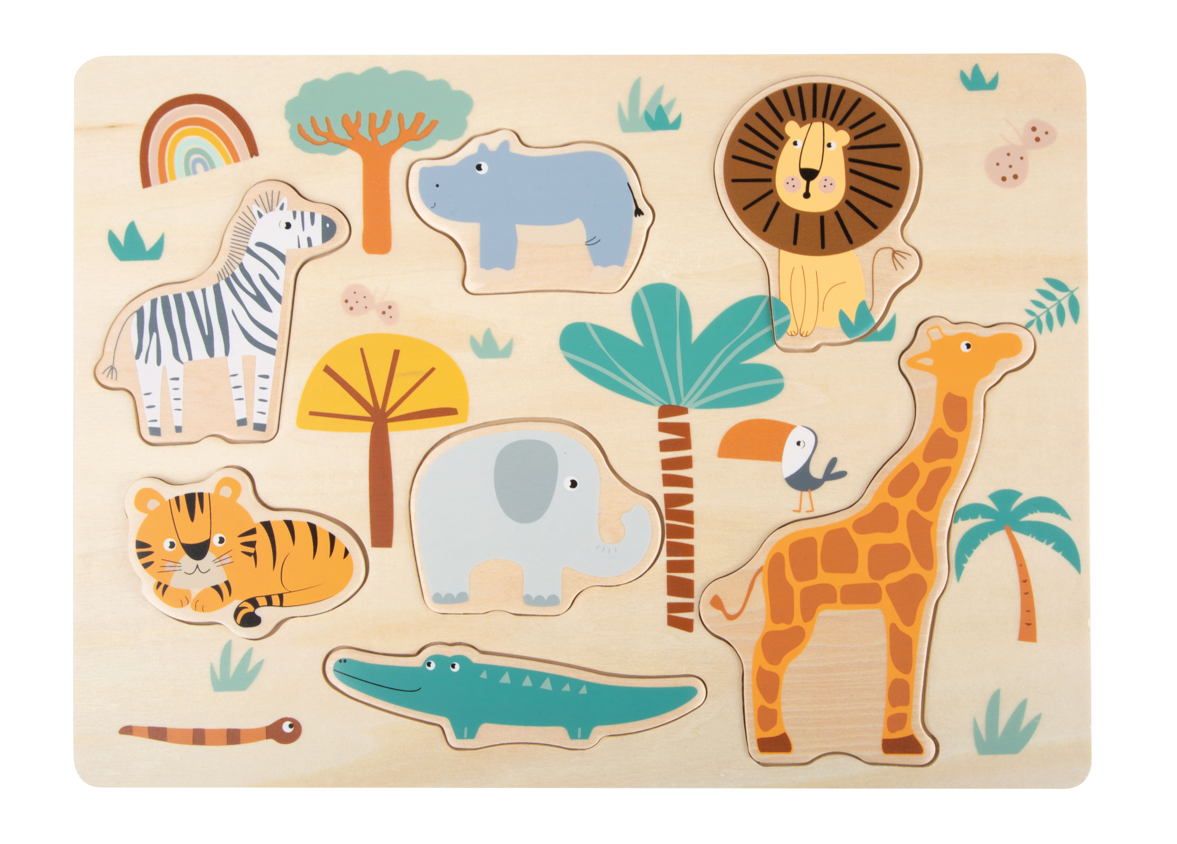 Setzpuzzle „Safari“ für Kinder
