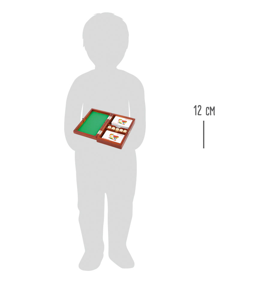 Spielbox Karten und Würfel für Kinder