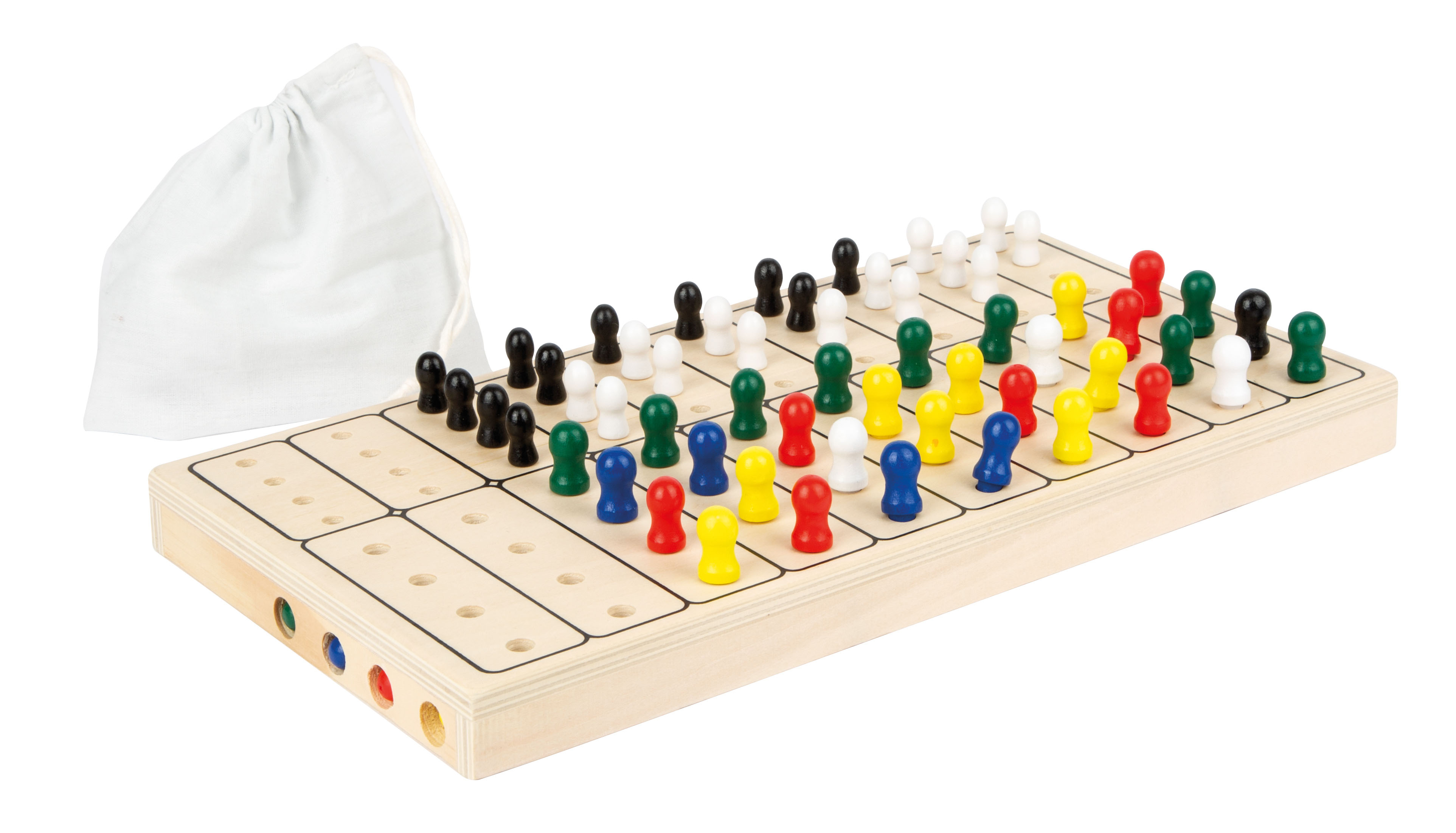 Logikspiel mit Geheimcode und Spielfiguren