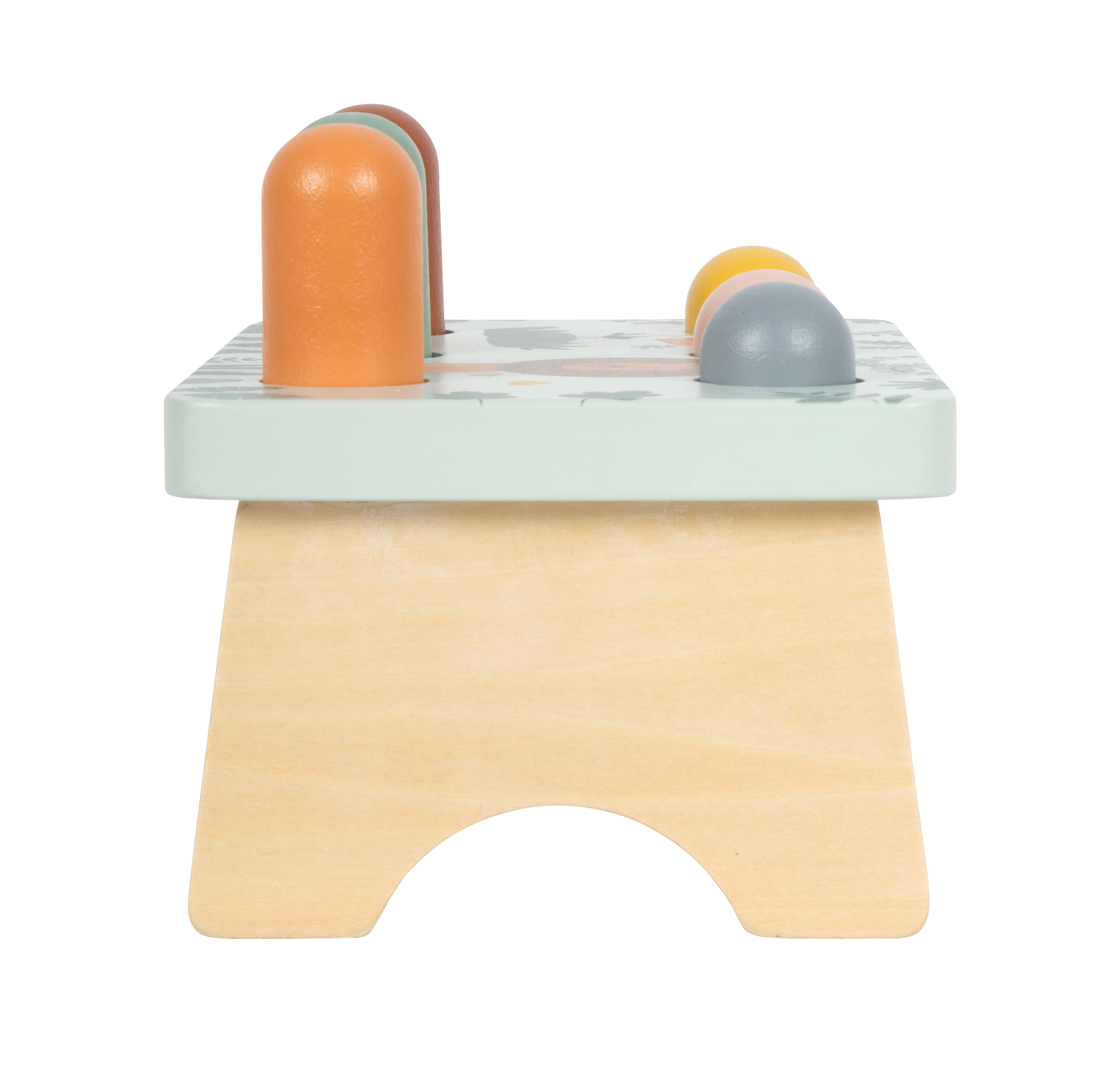 Klopfspiel Safari Seitenansicht Holz