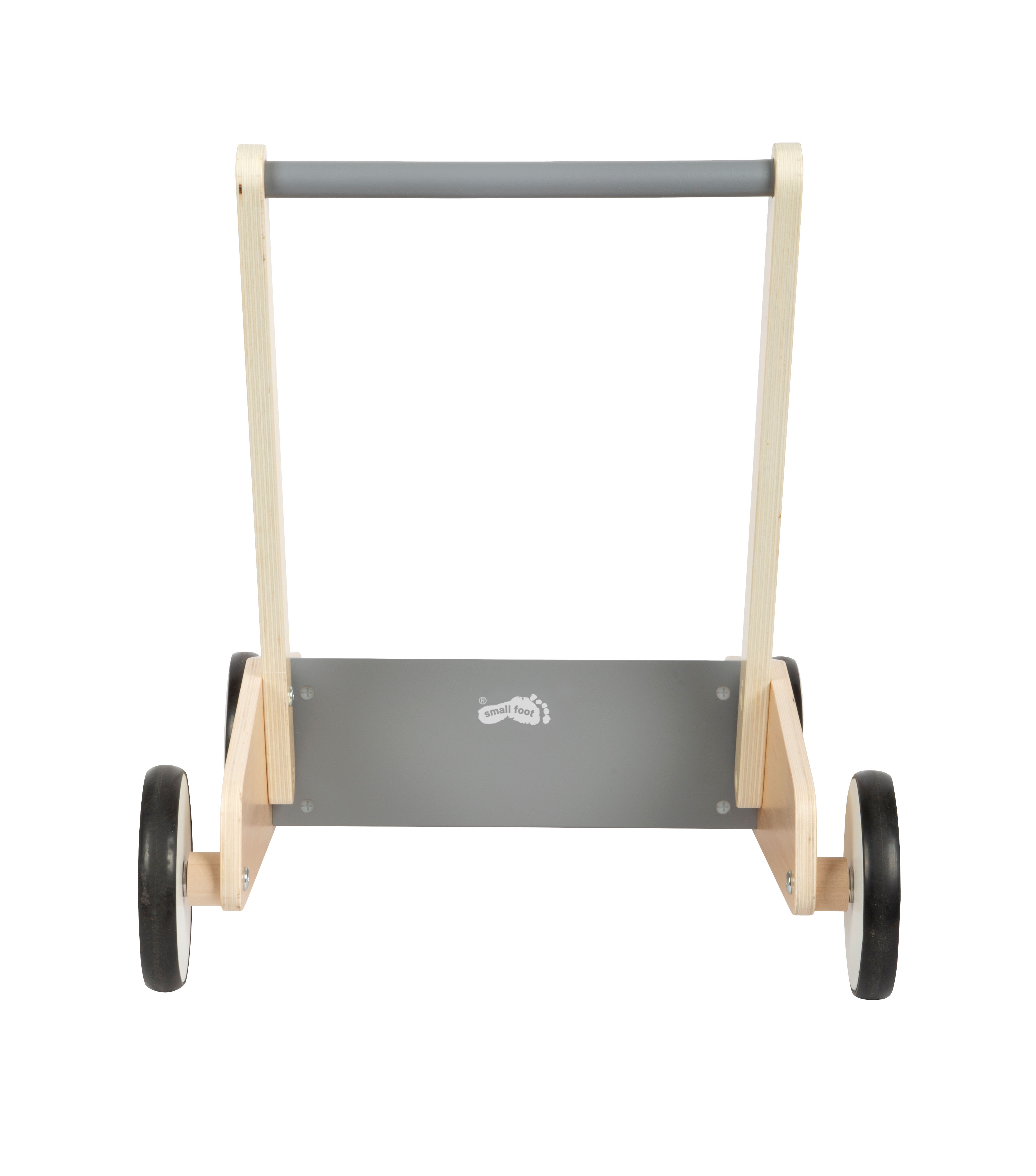 Lauflernwagen aus Holz mit grauen Elementen
