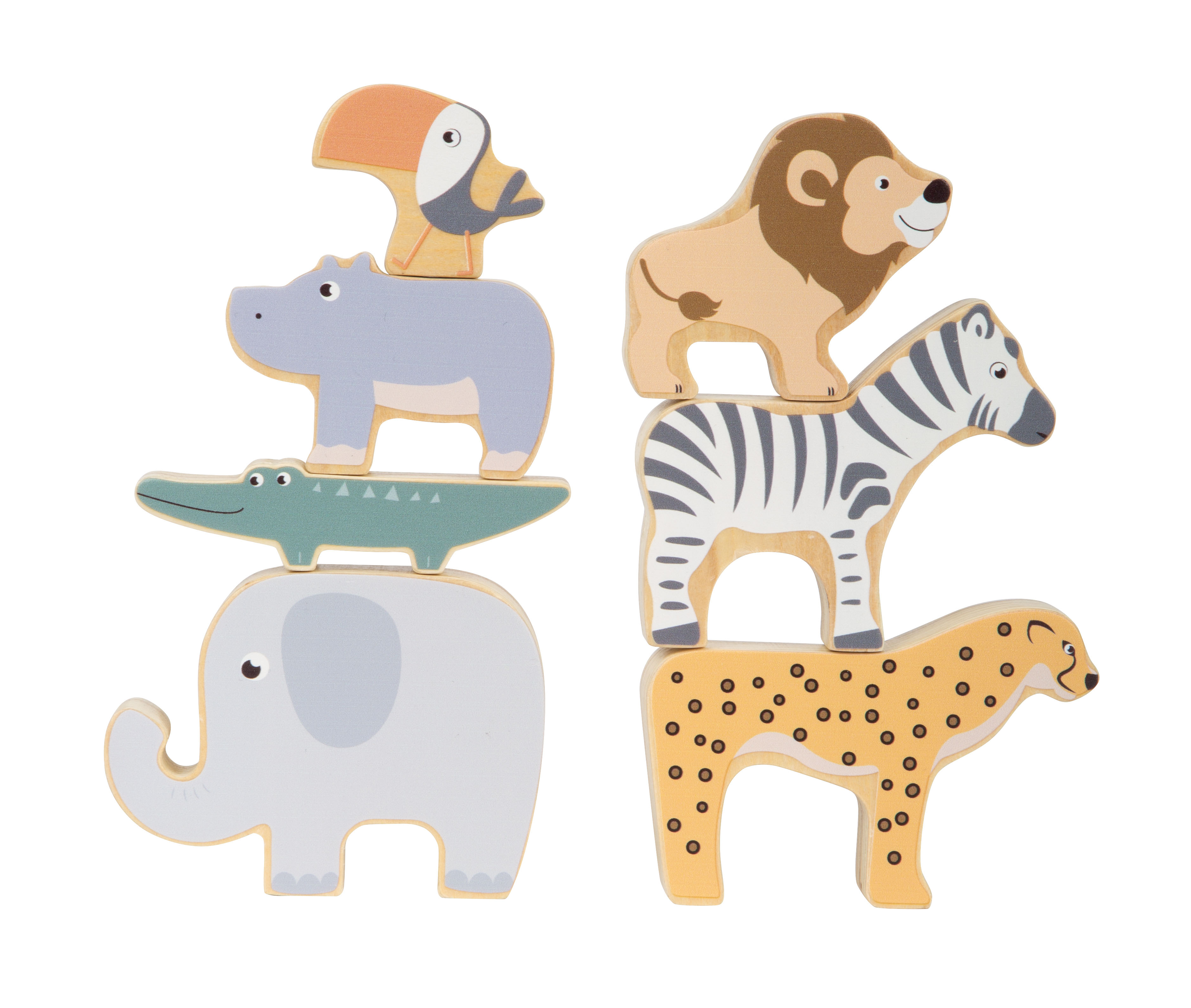 Stapeltiere im Safari-Look