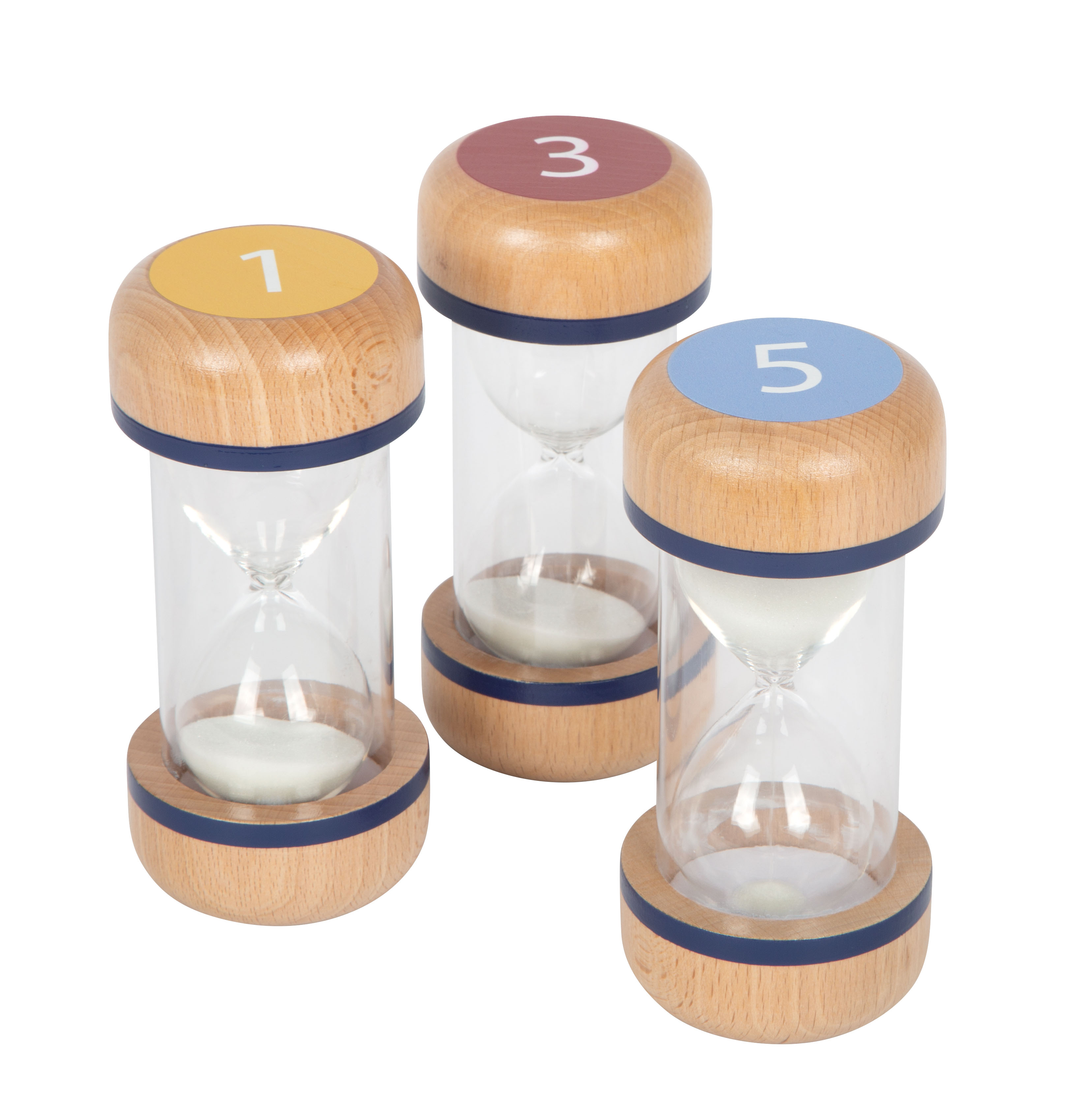 Sanduhren-Set: Eine, drei, fünf Minuten