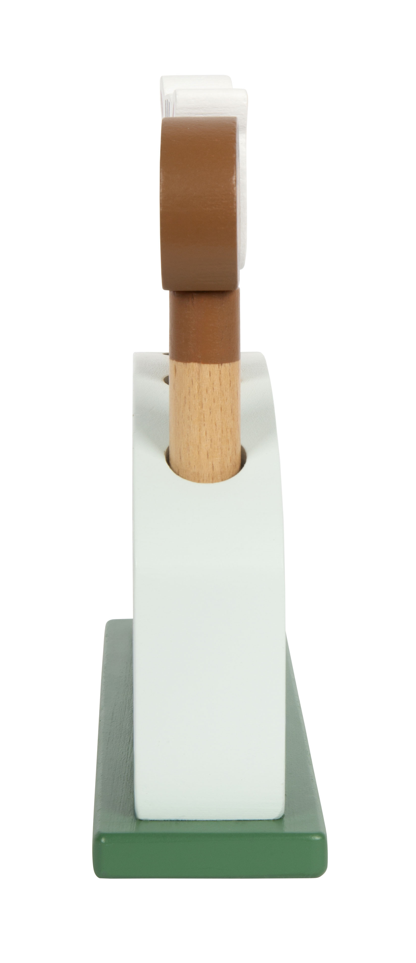 Steckspiel hüpfende Tiere, kompakte Seitenansicht