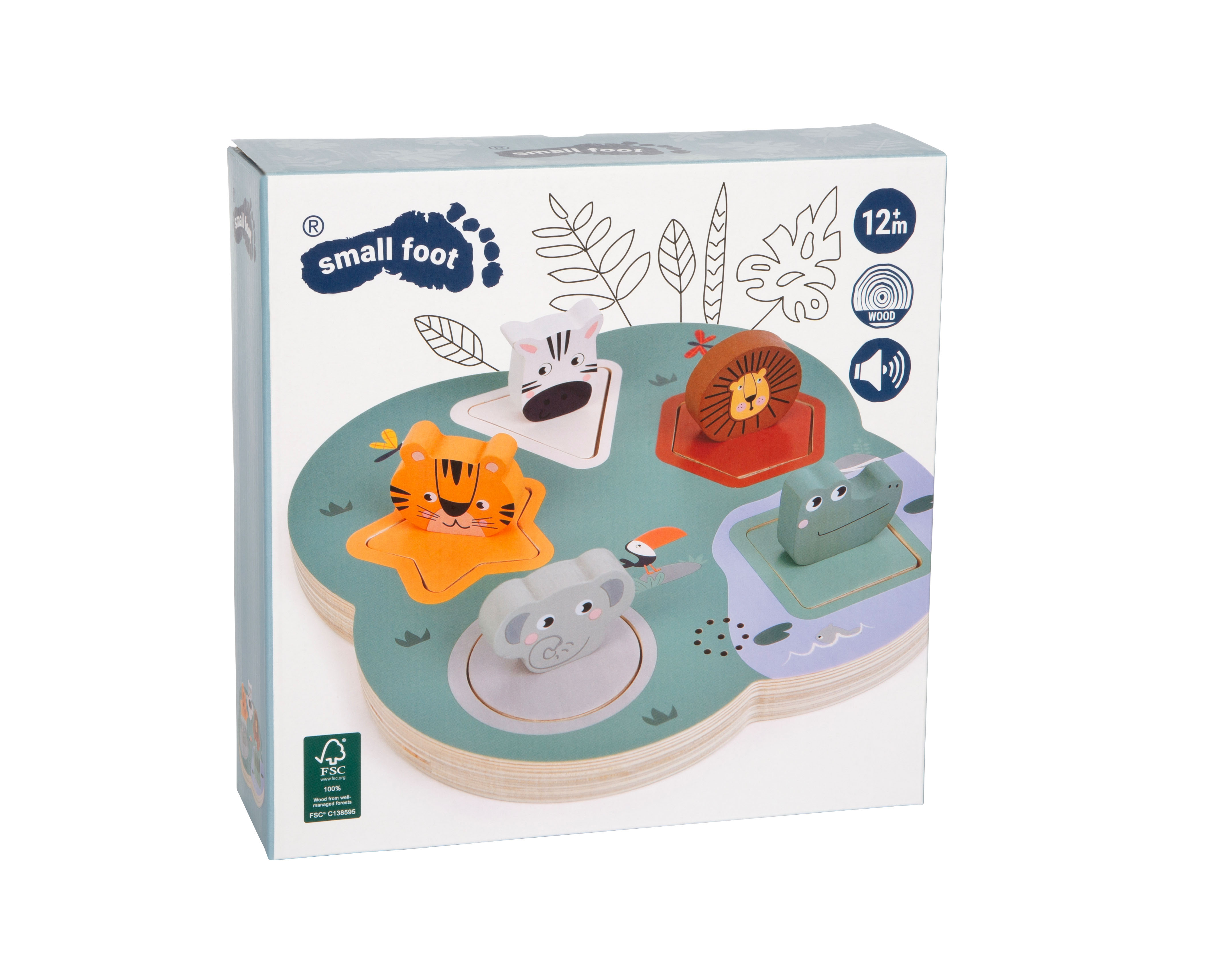 3D-Setzpuzzle Tierlaute Safari Verpackung