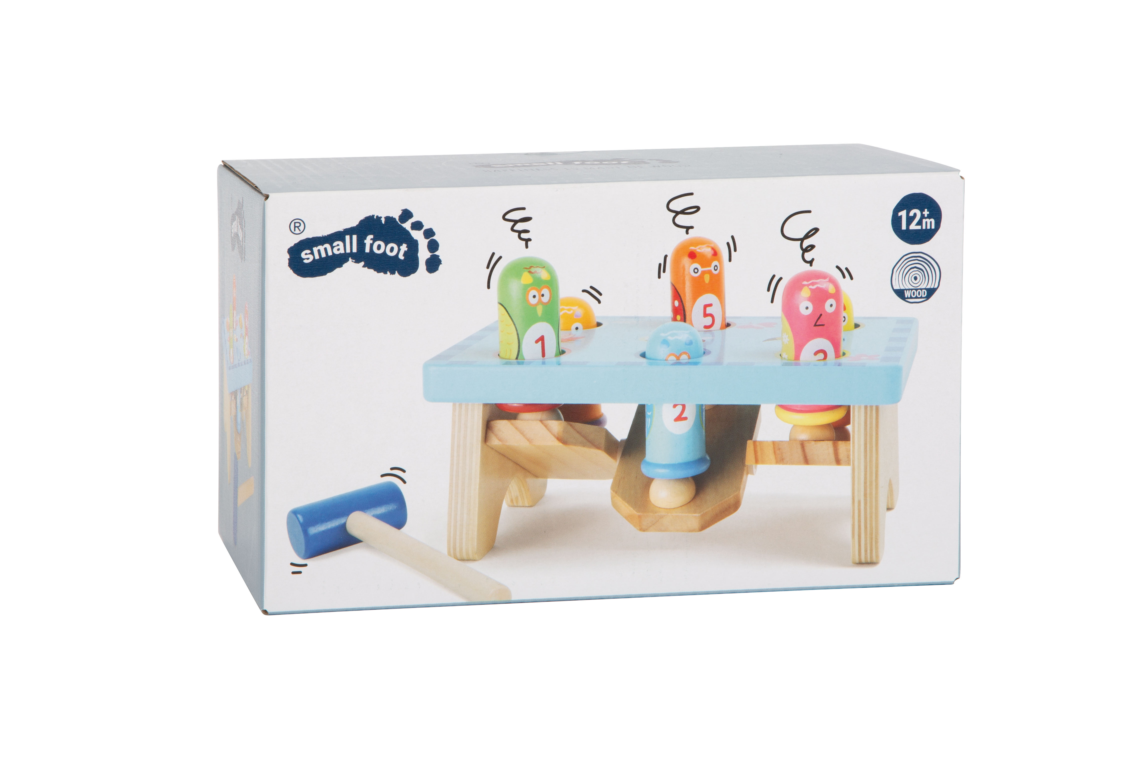 Klopfspiel Hau den Vogel für Kinder