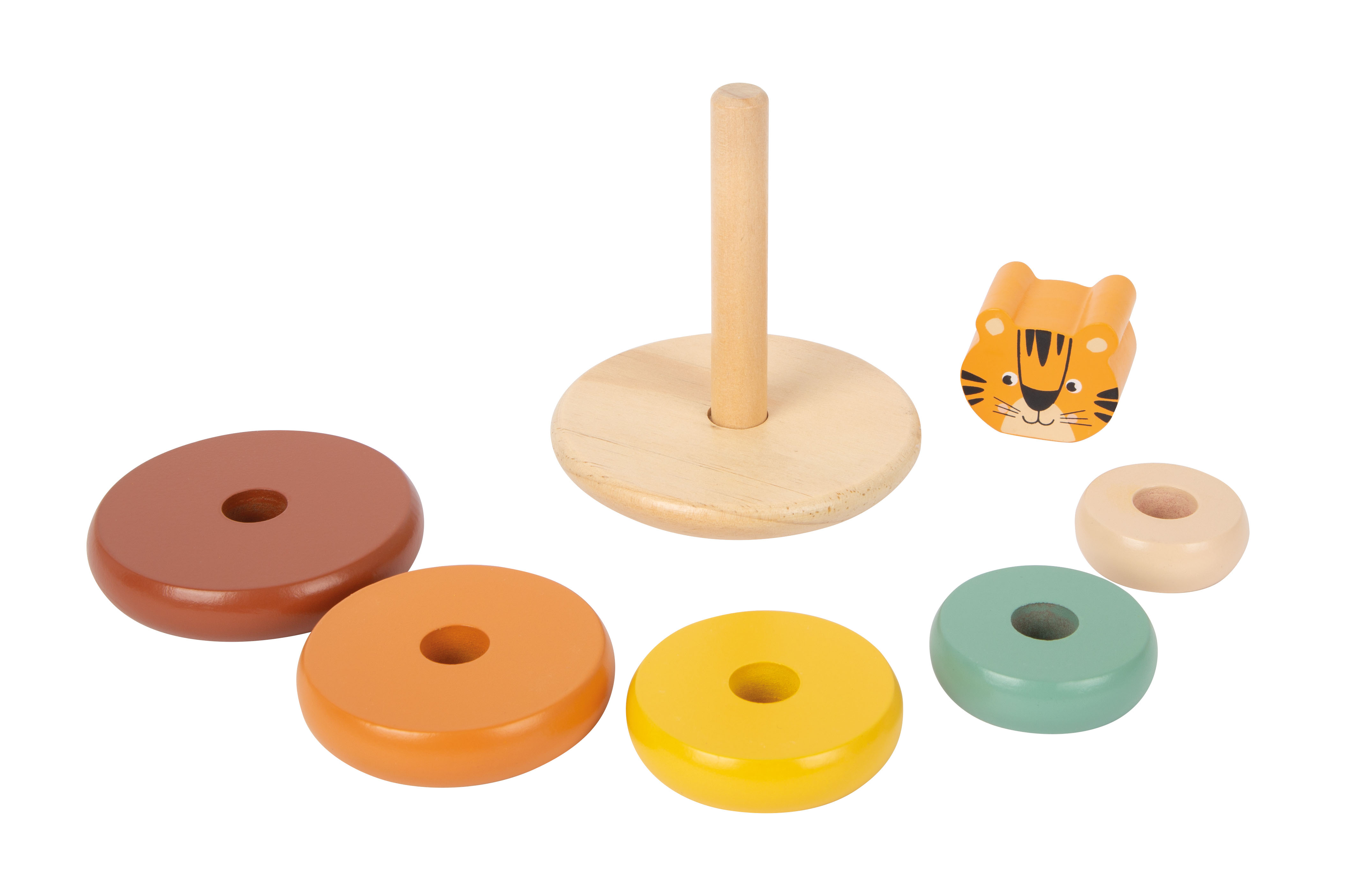 Stapelturm in Form eines Tigers