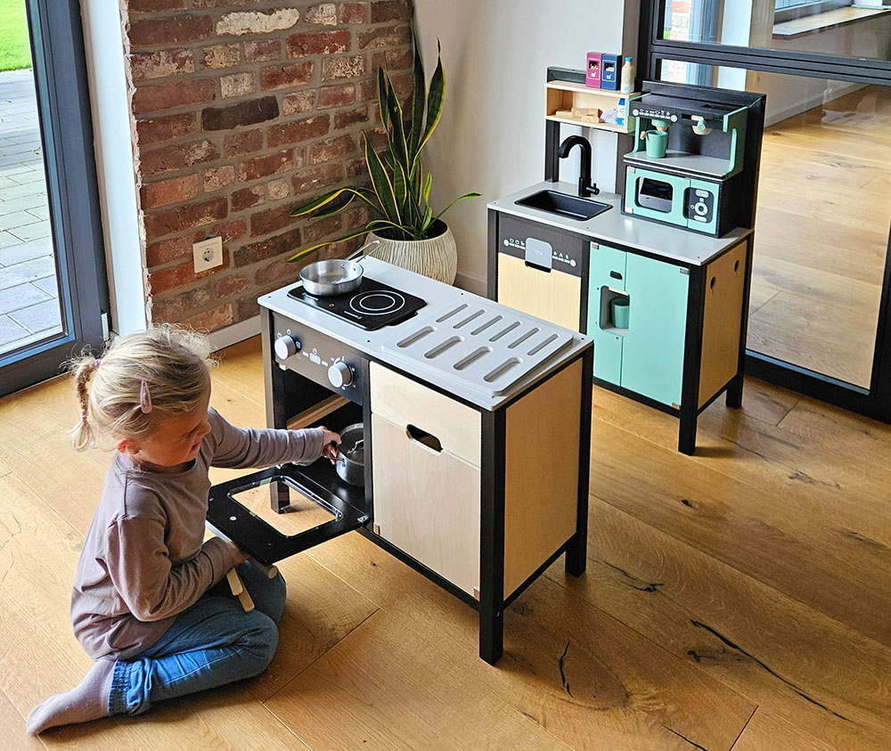 Kinderküche Mit Kücheninsel Industrial Kinderbild