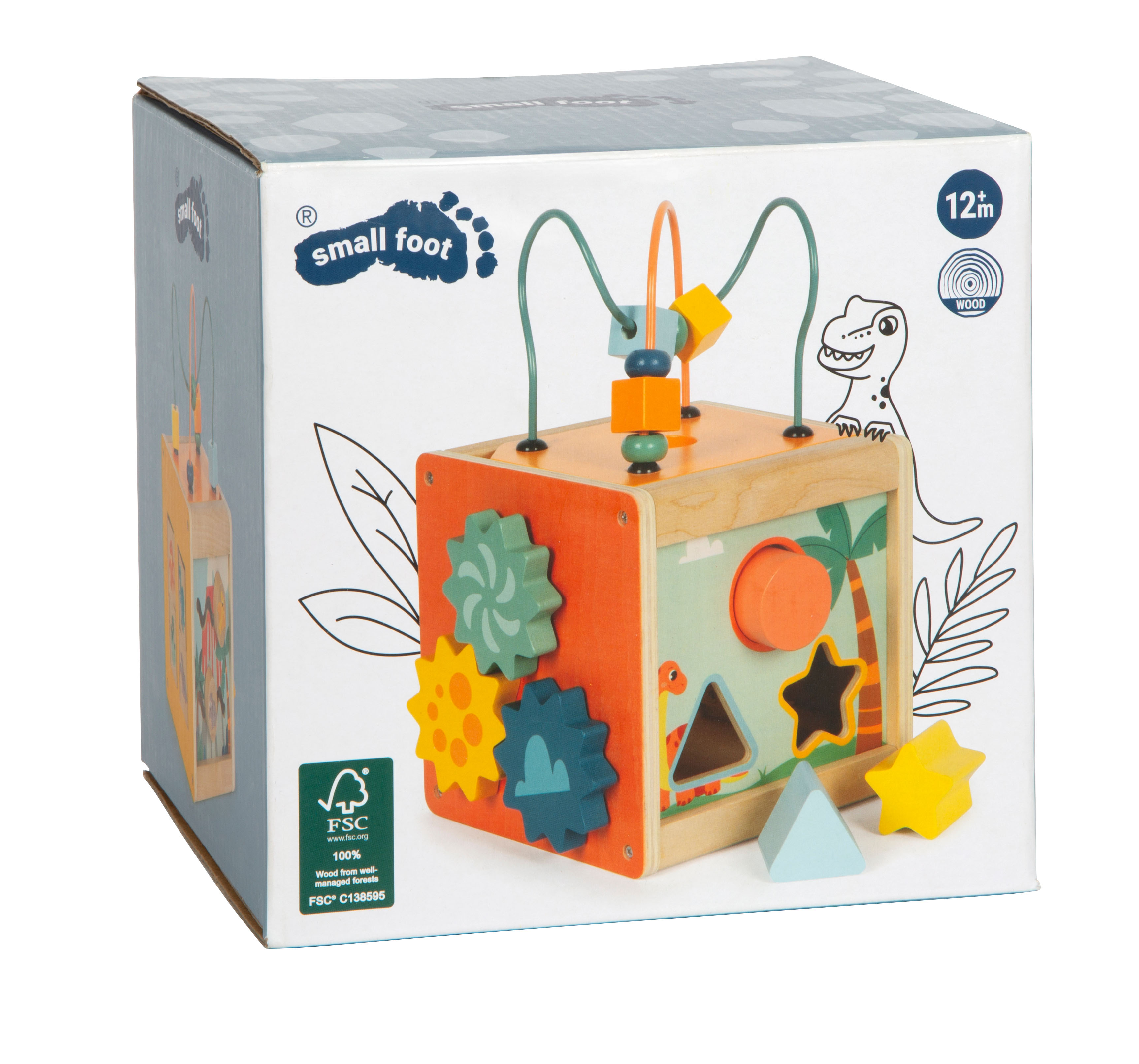Motorikwürfel „Dino“ für Kinder