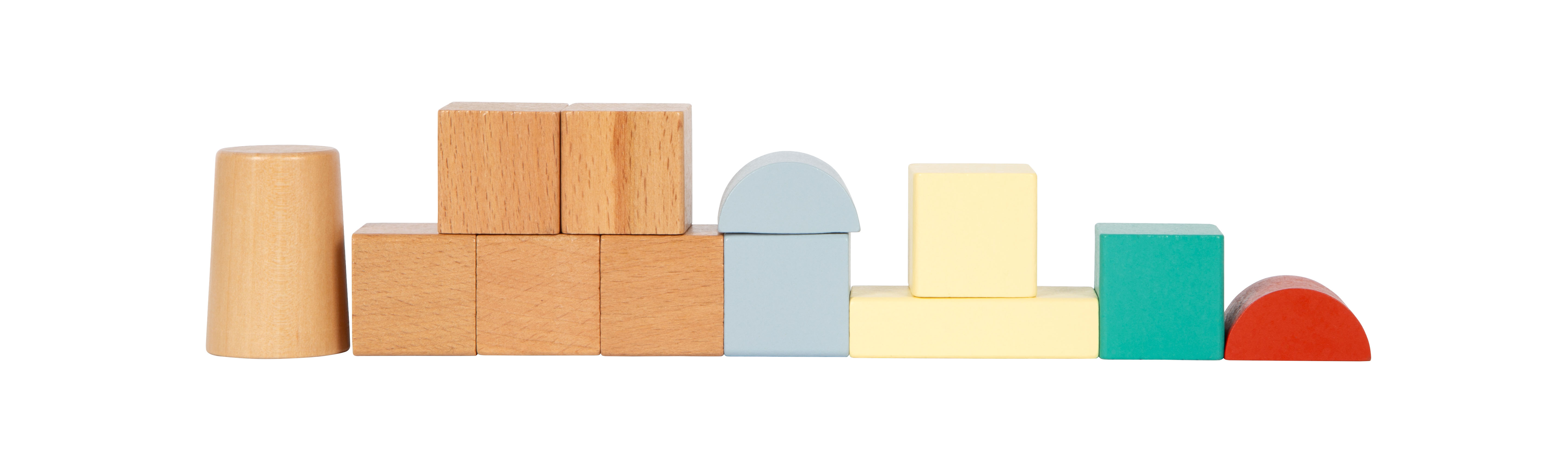 Runde Steine natur und bunt gemischt