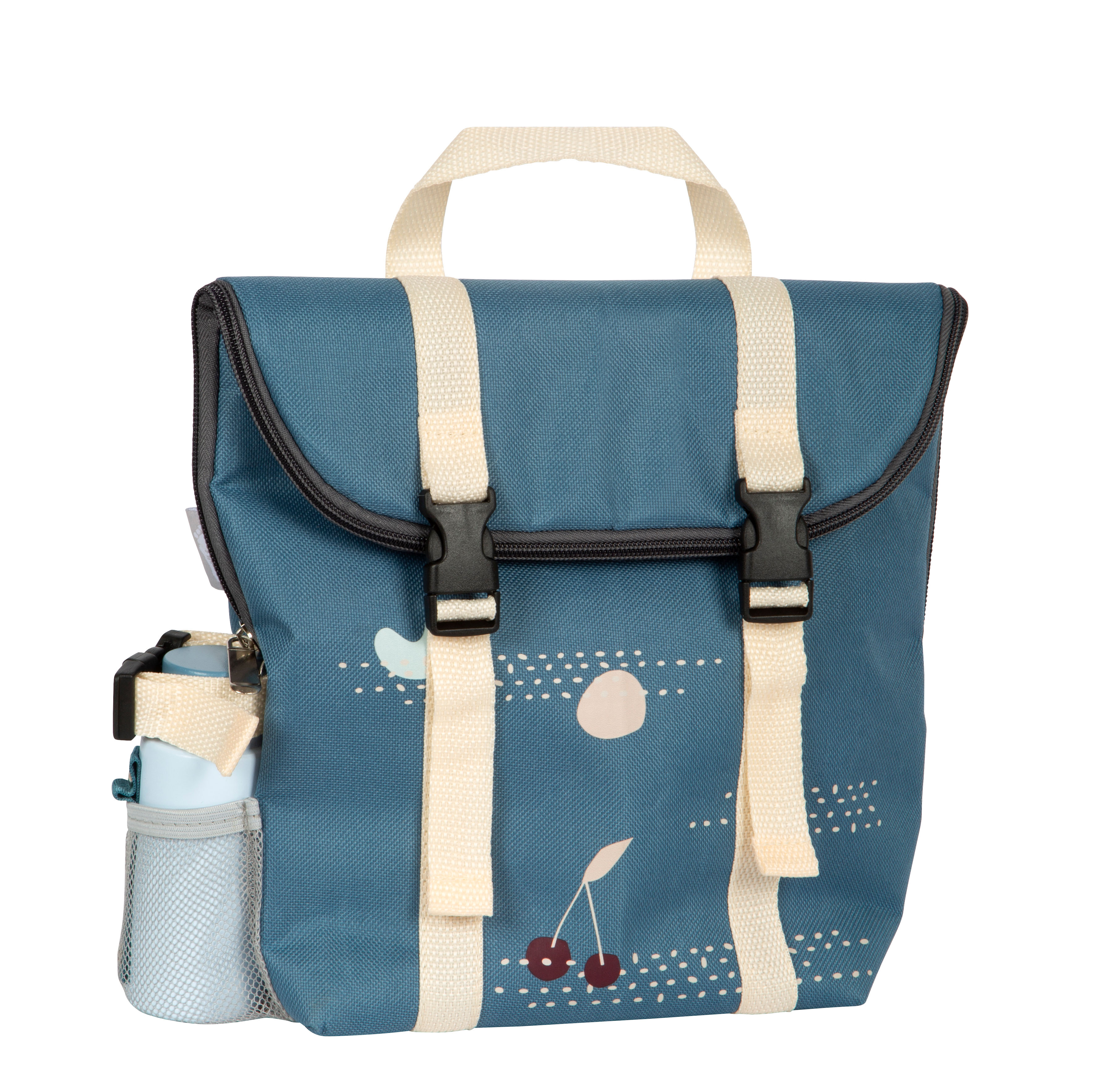 Geschlossener Rucksack für Picknick mit Thermosflasche