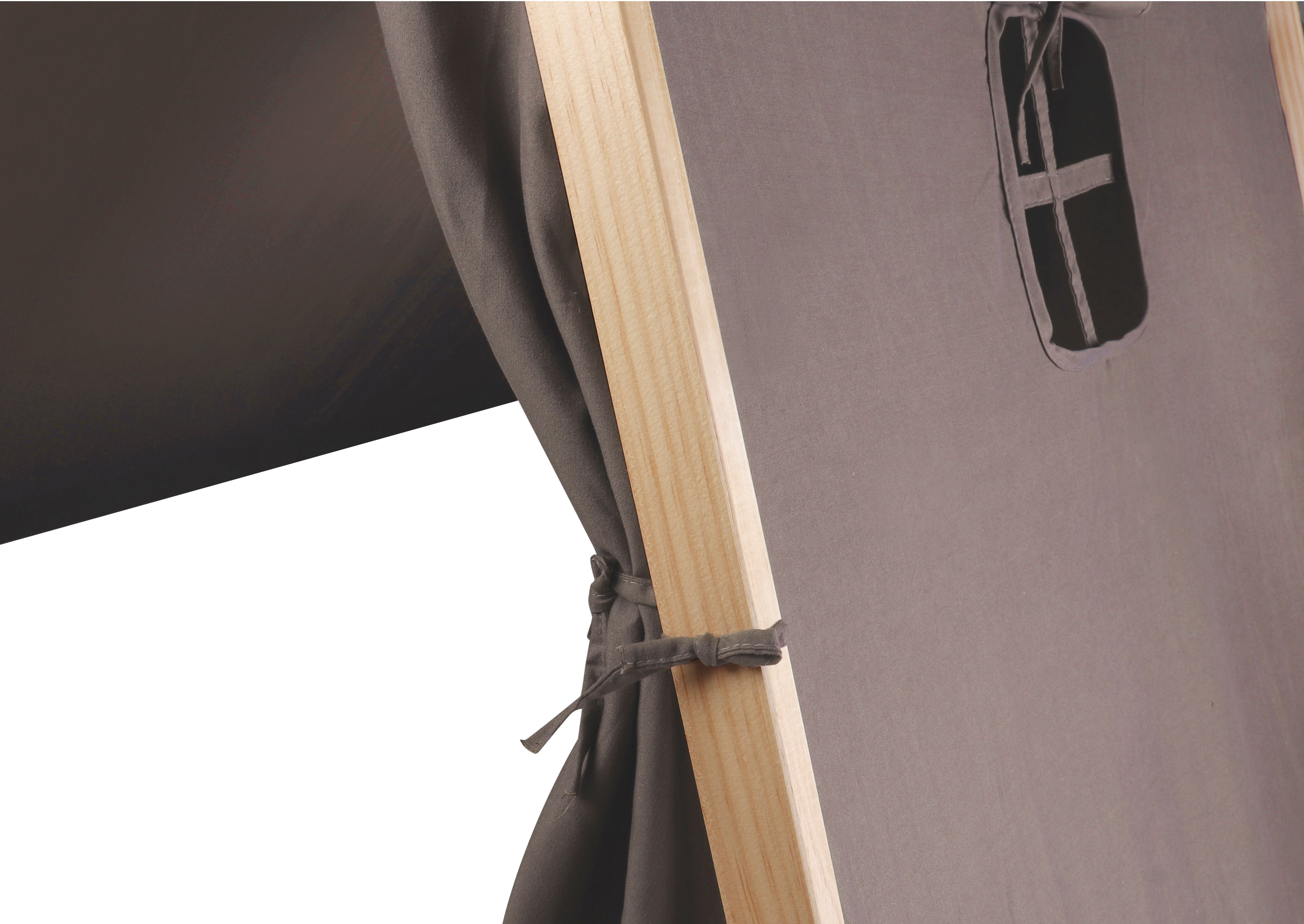 Spielzelt mit Öffnung zum Binden