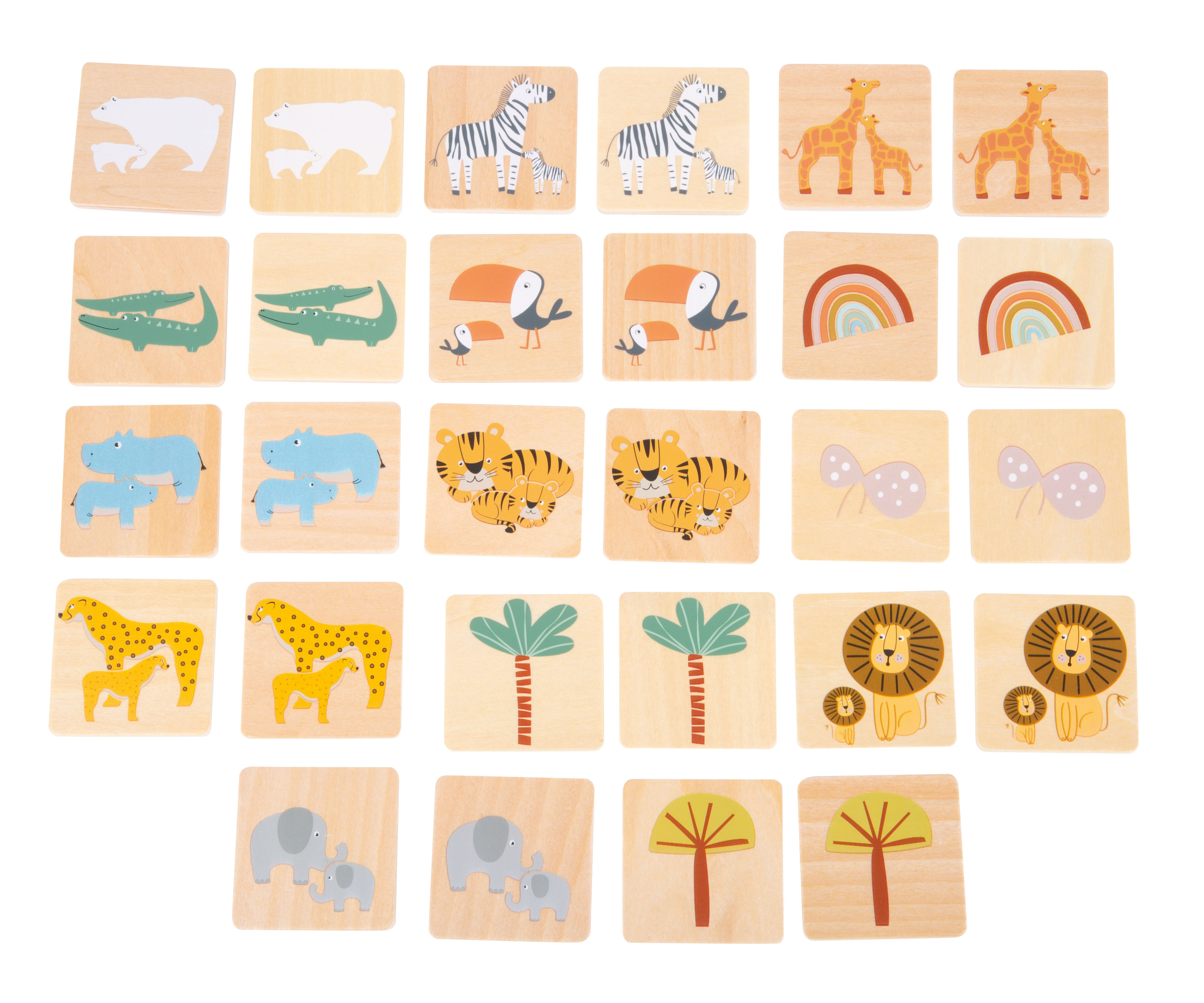 Memo „Safari“ für Kinder