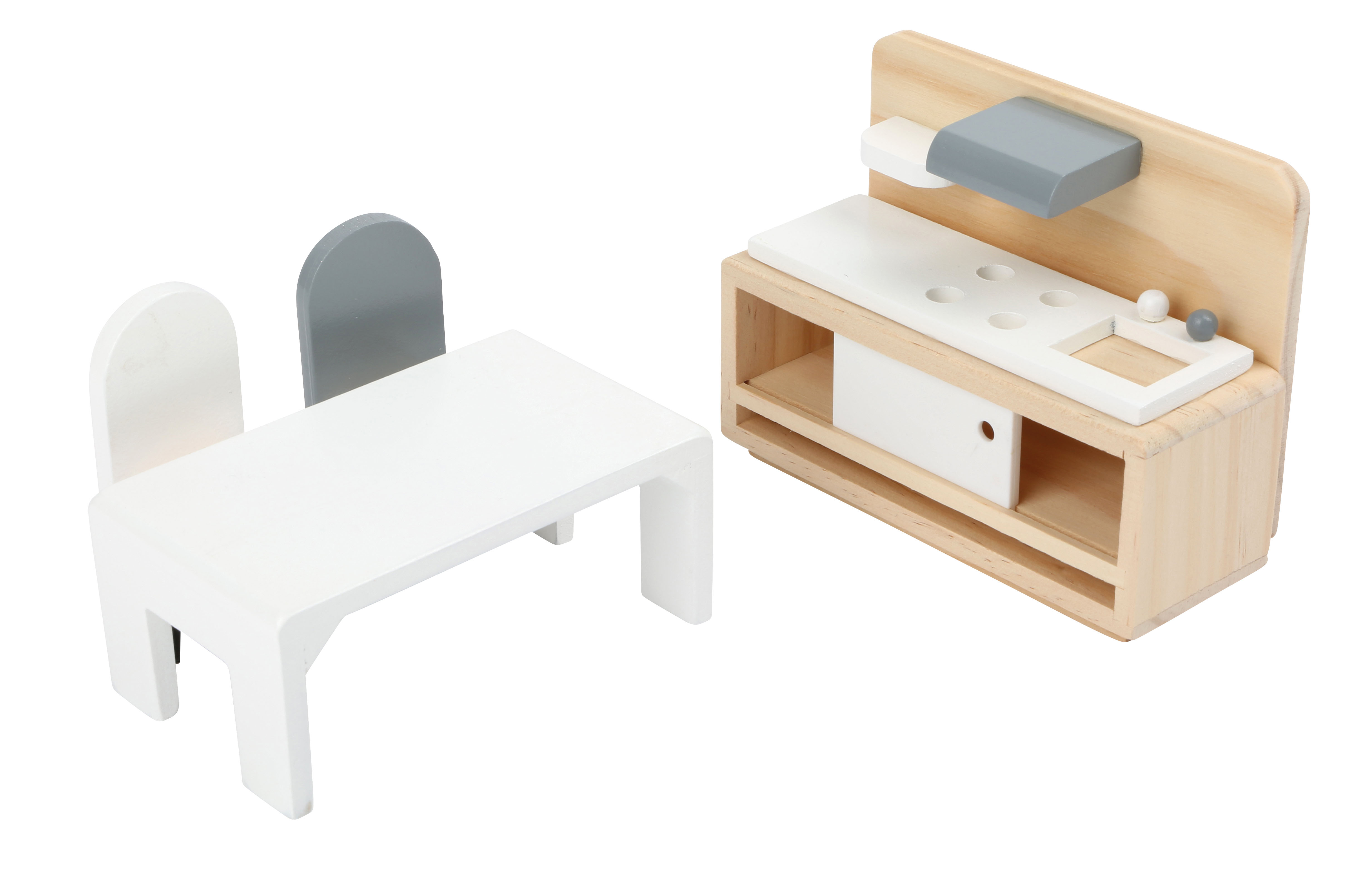 Puppenhausmöbel Komplett-Set für Kinder
