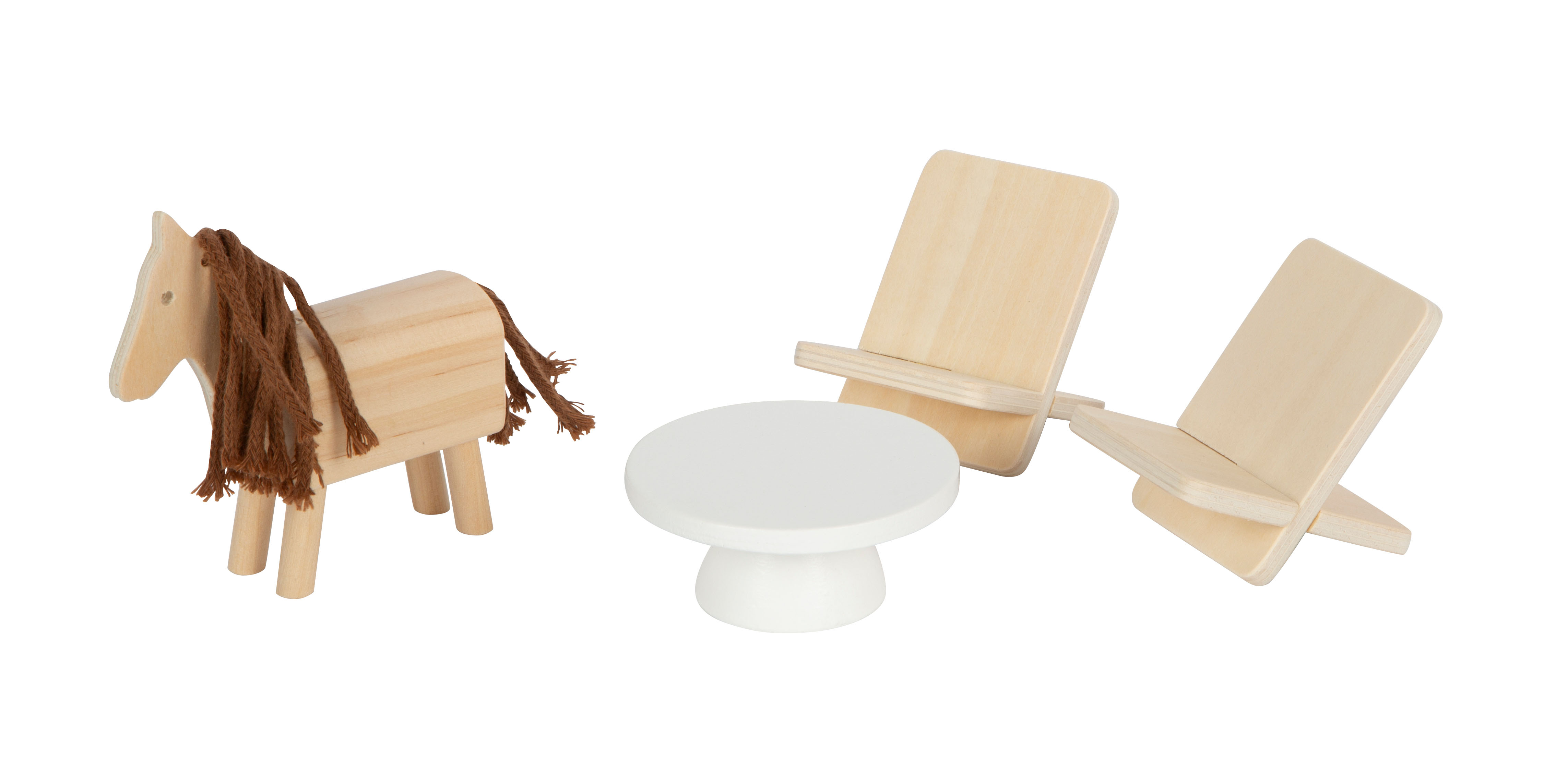 Puppenhaus Wohnzimmer mit Möbeln