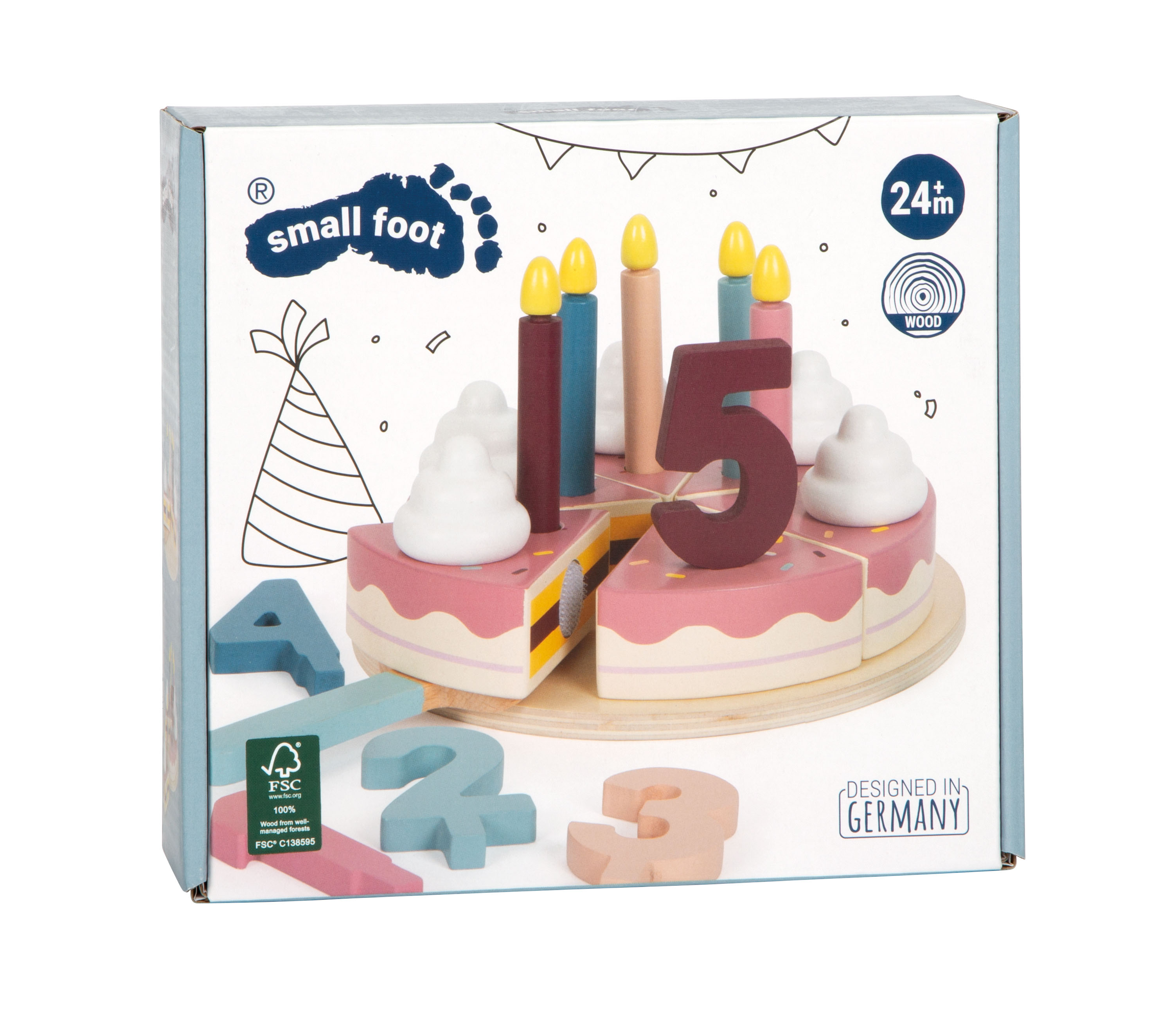 Schneide-Geburtstagstorte „tasty“ für Kinder