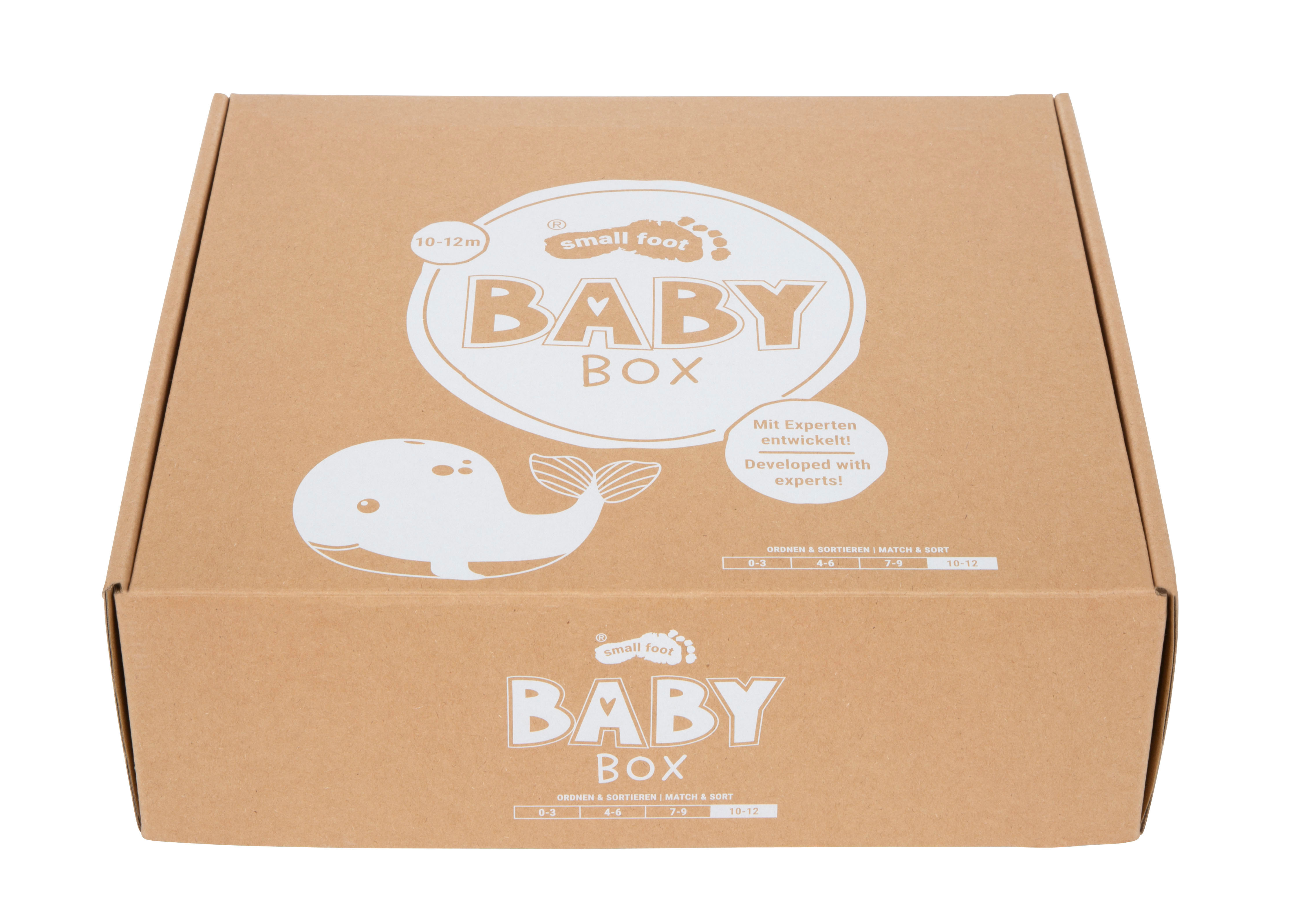 Baby-Box 10–12 Monate „Ordnen & Sortieren“ mit Wal