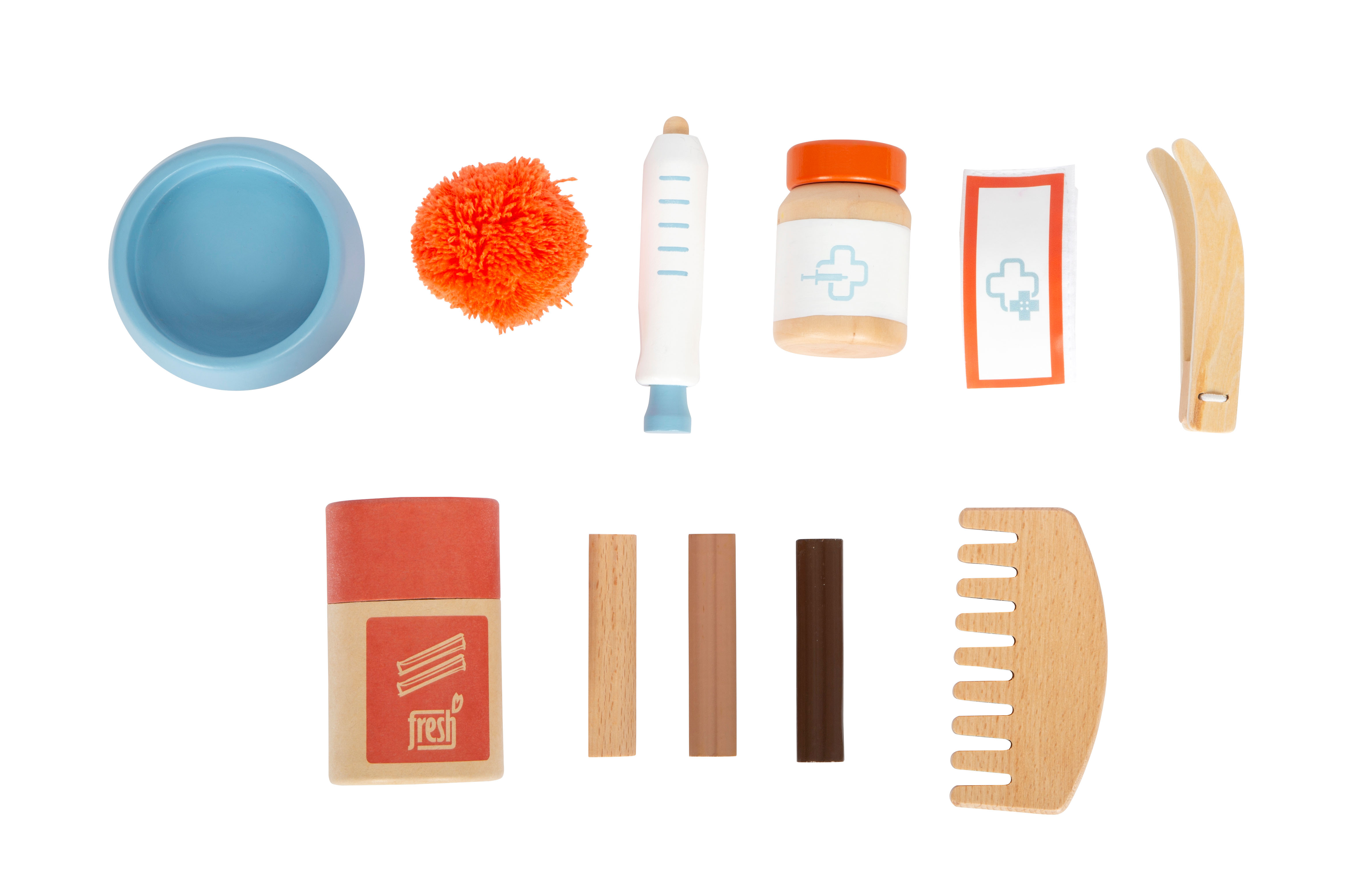 Katze Mit Tasche Und Pflege Set Zubehör Napf