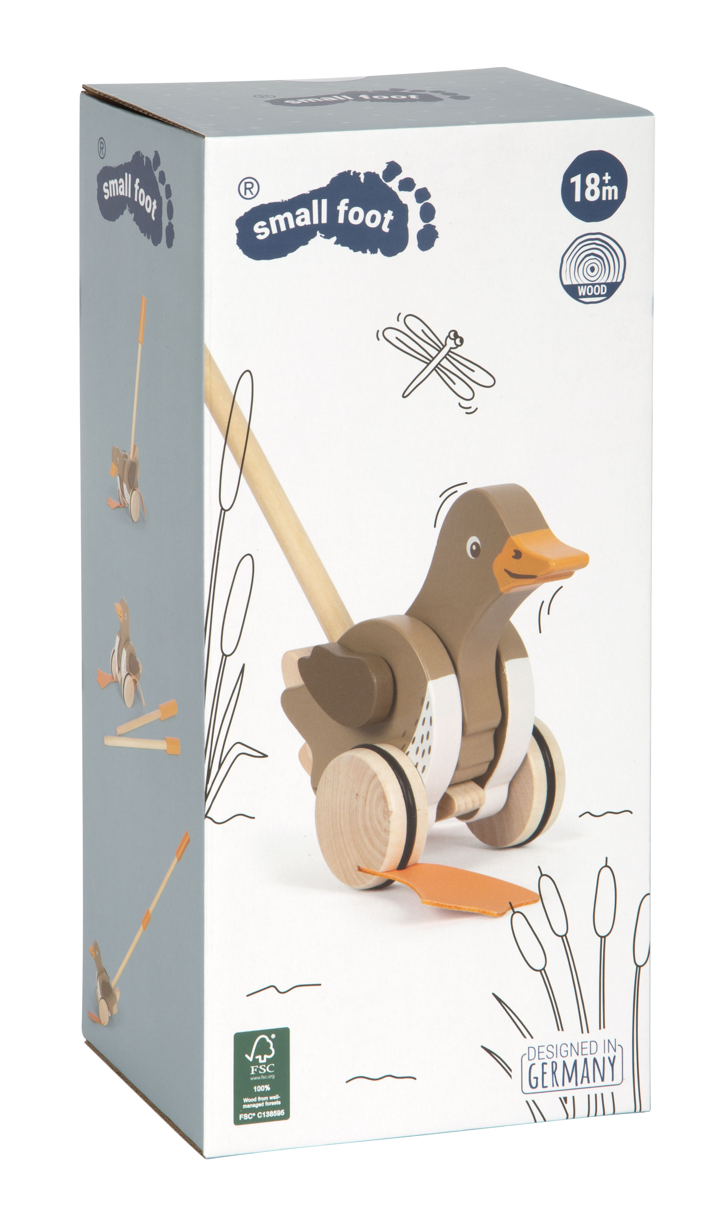 Schiebetier Ente Beweglichem Kopf Verpackung