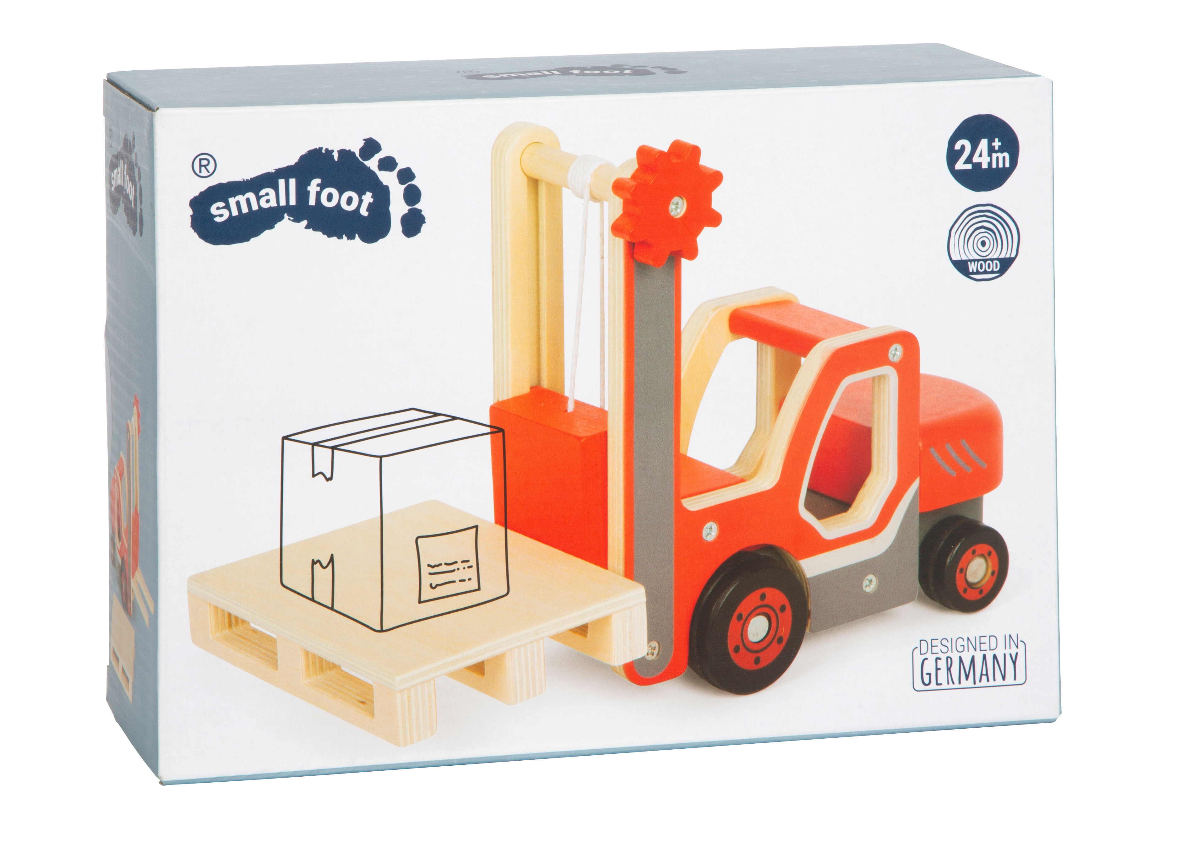 Verpackung Gabelstapler mit Palette