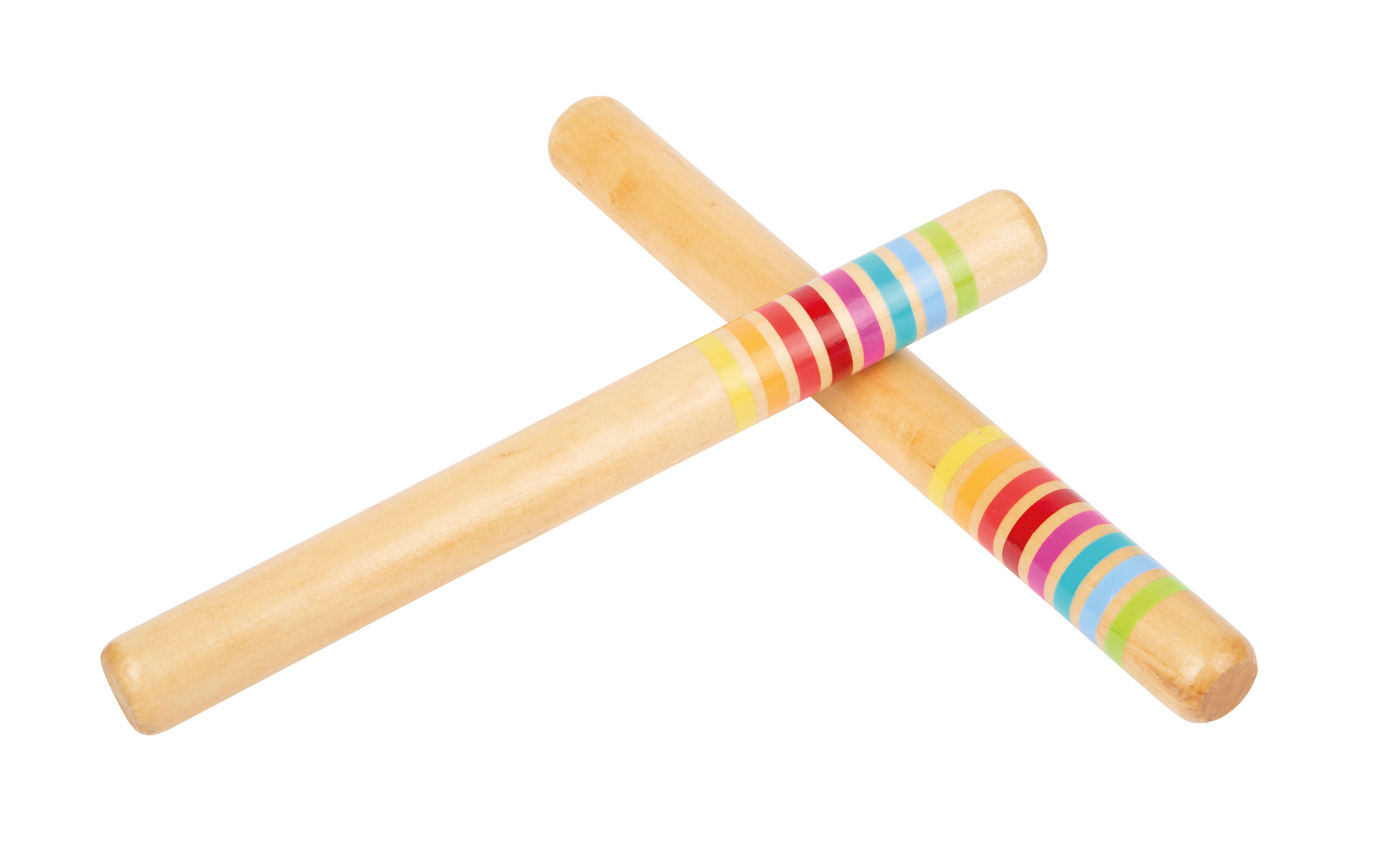 Holzstäbe zum Musizieren
