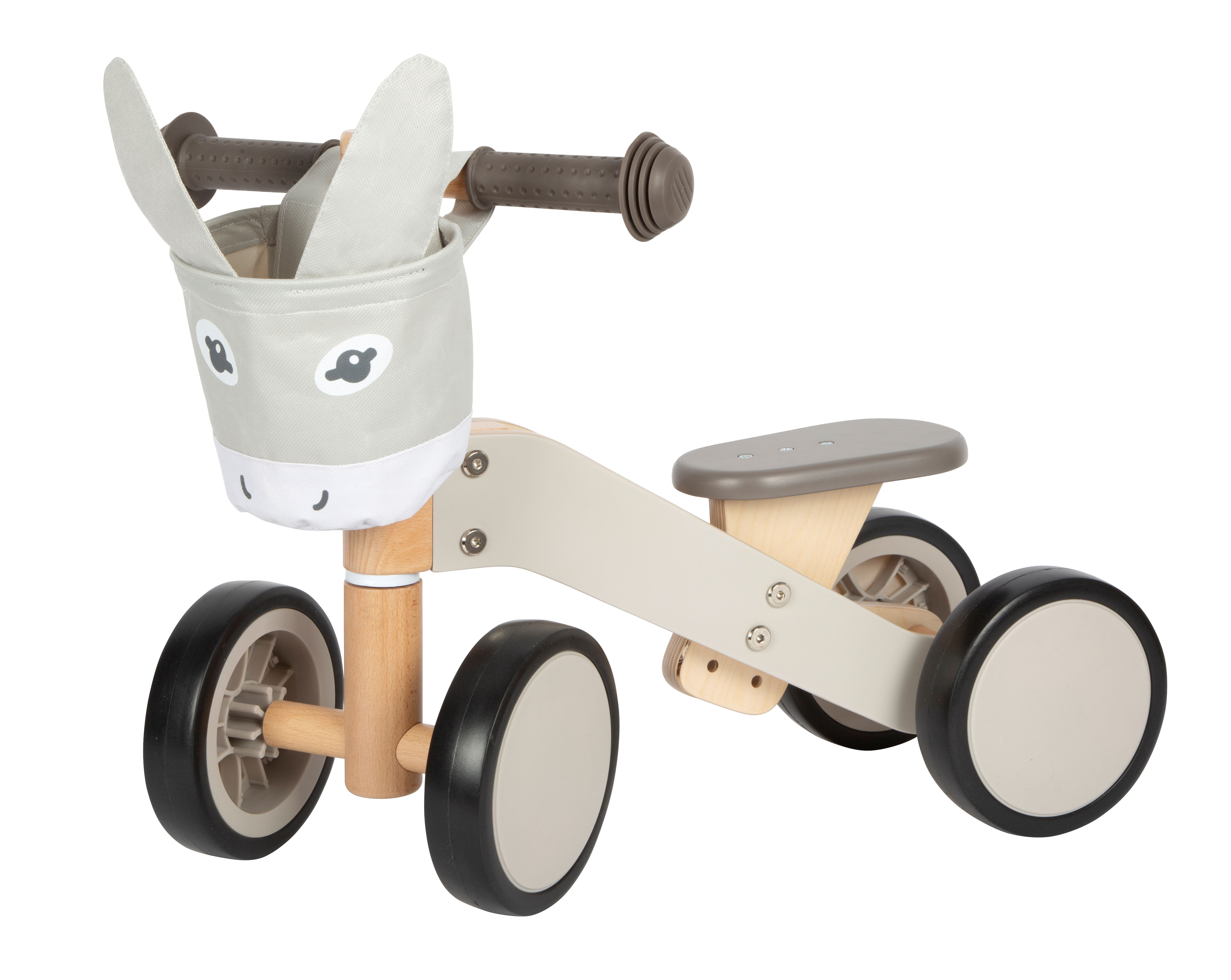 Rutscher aus Holz mit höhenverstellbarem Sitz