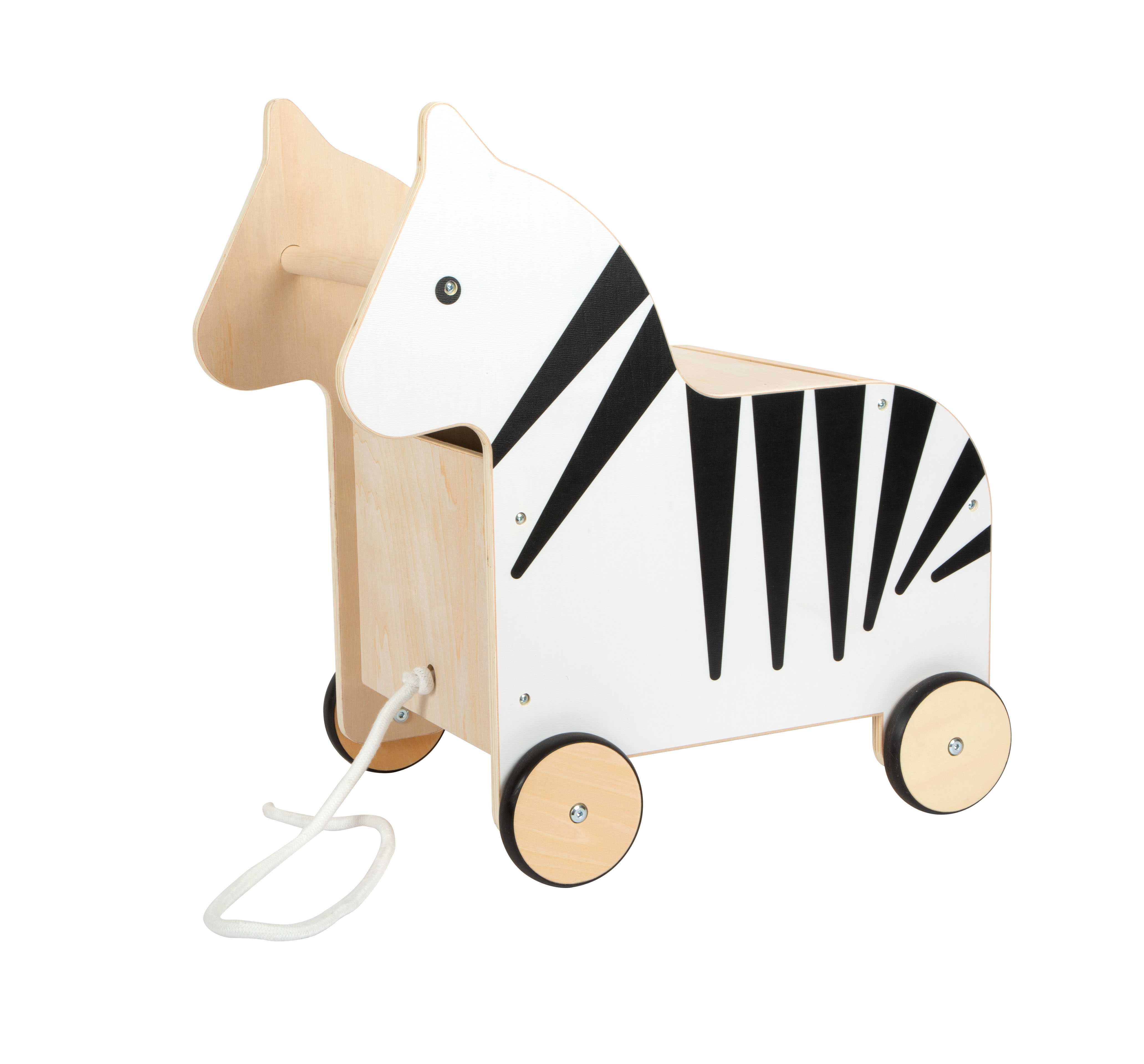 Lauflernhilfe Zebra mit Stauraum für Spielzeug