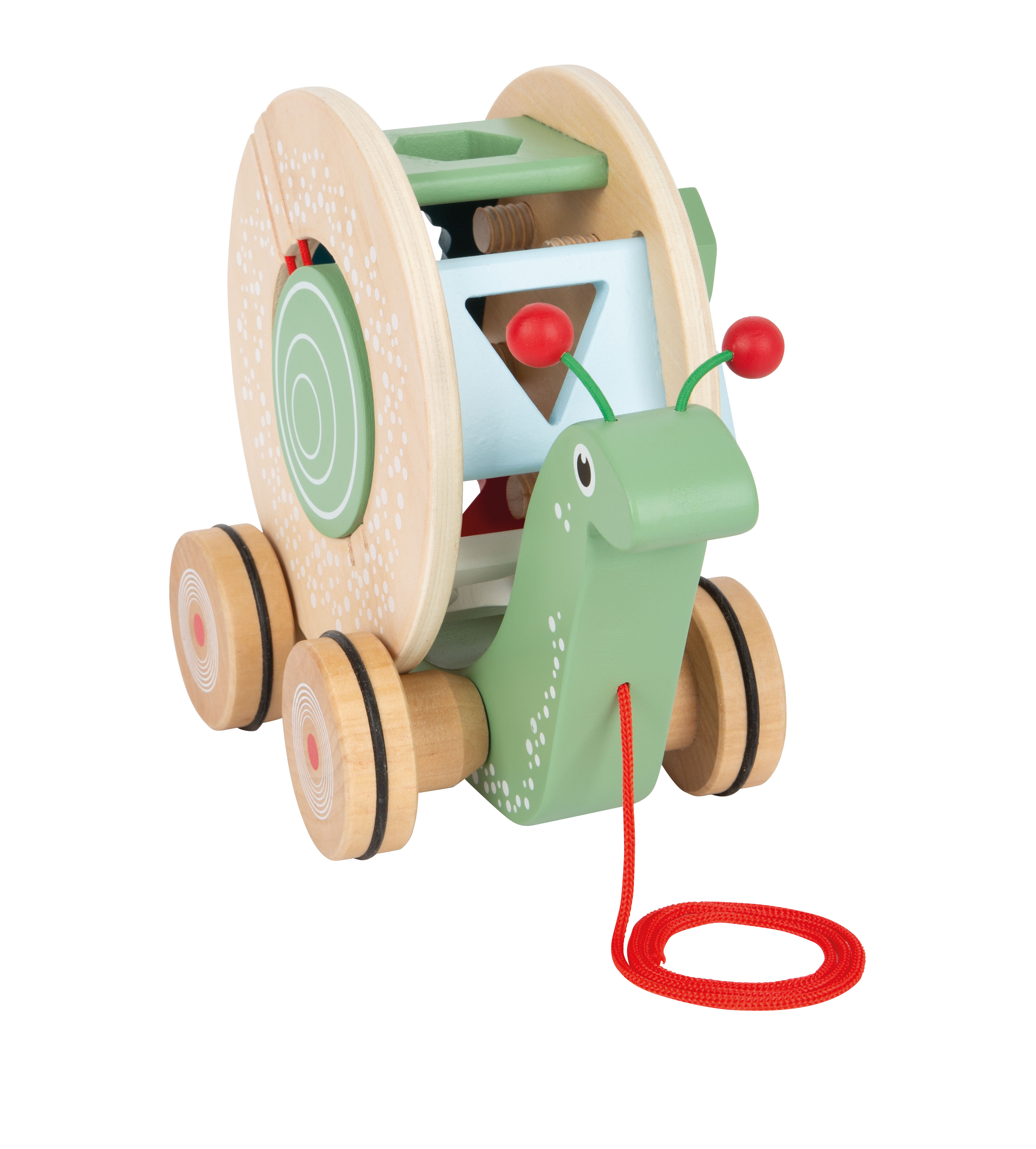 Nachzieh-Stecktier Schnecke für Kinder