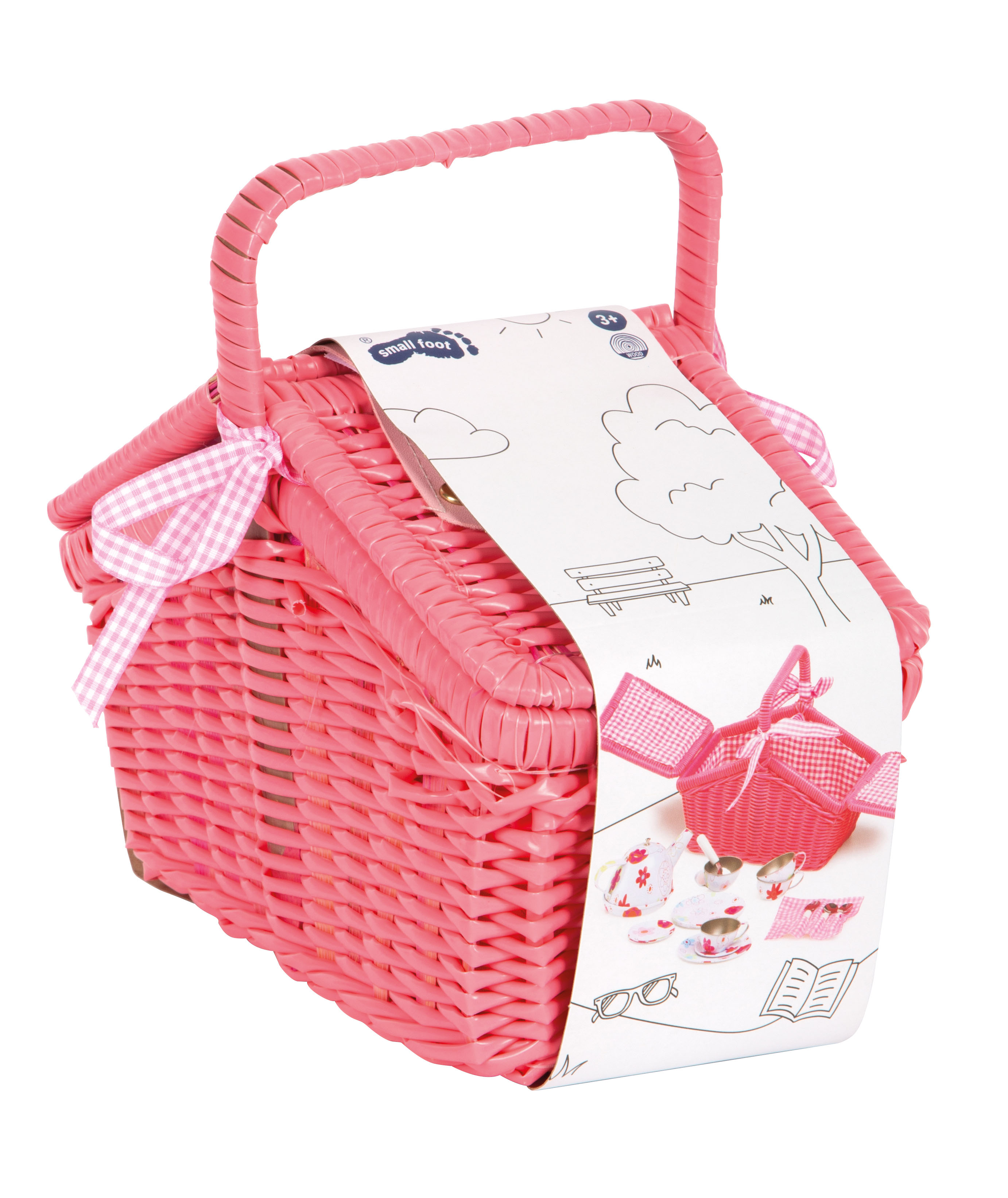 Picknickkorb Bunte Blumen für Kinder