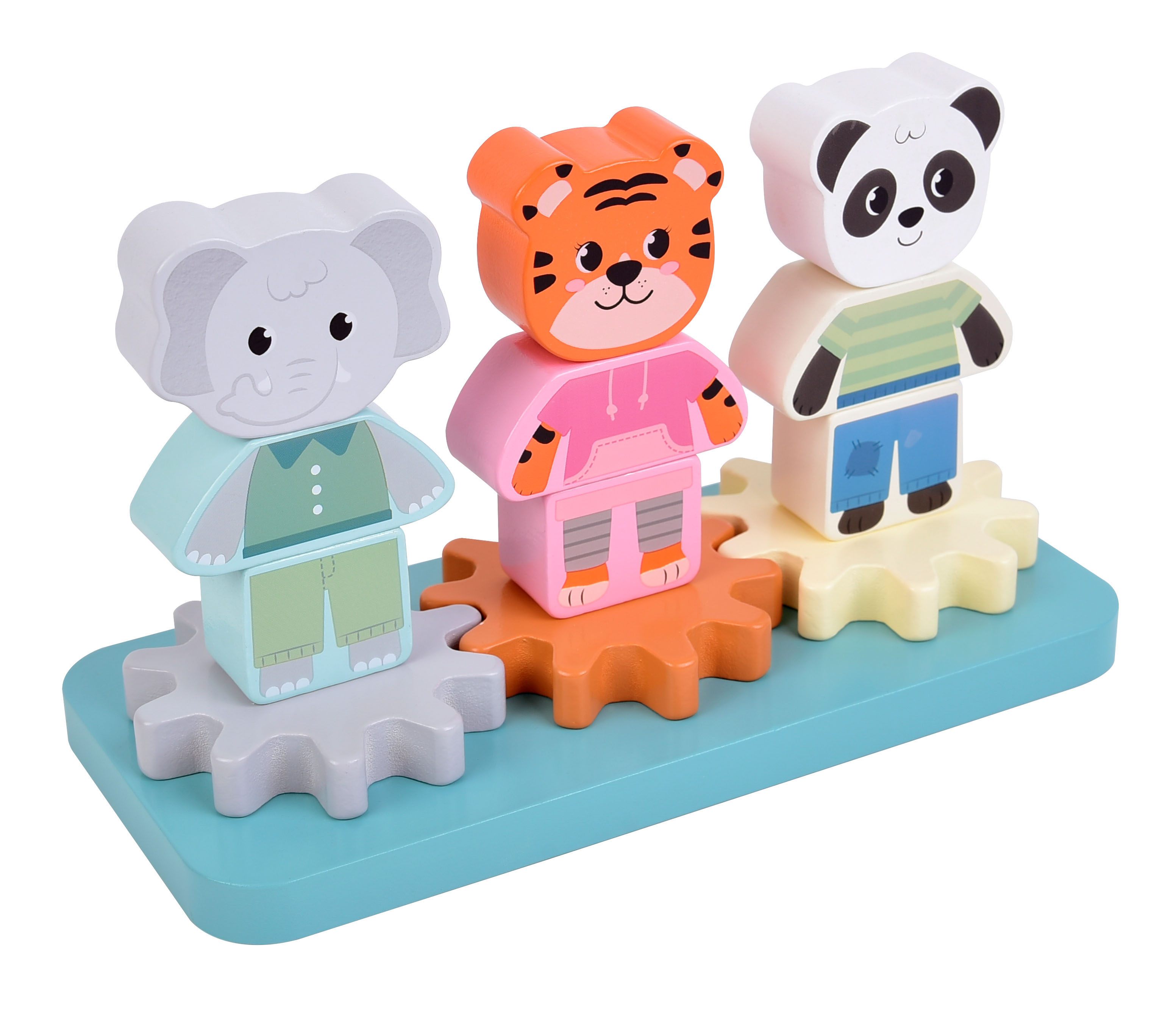 Stapelspiel mit Zahnrad Varianten