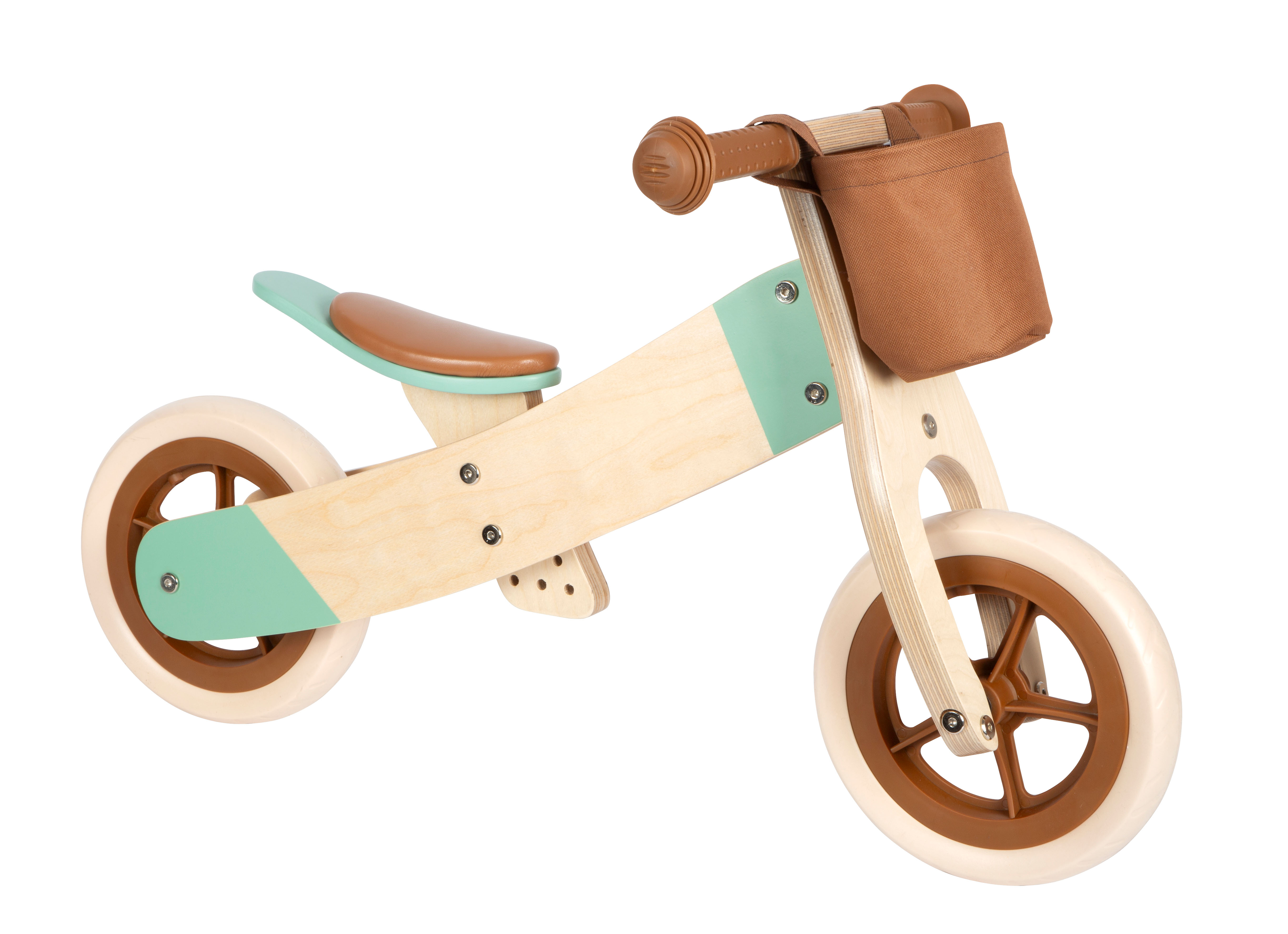 Laufrad und -dreirad Maxi Karamellbraun für Kinder