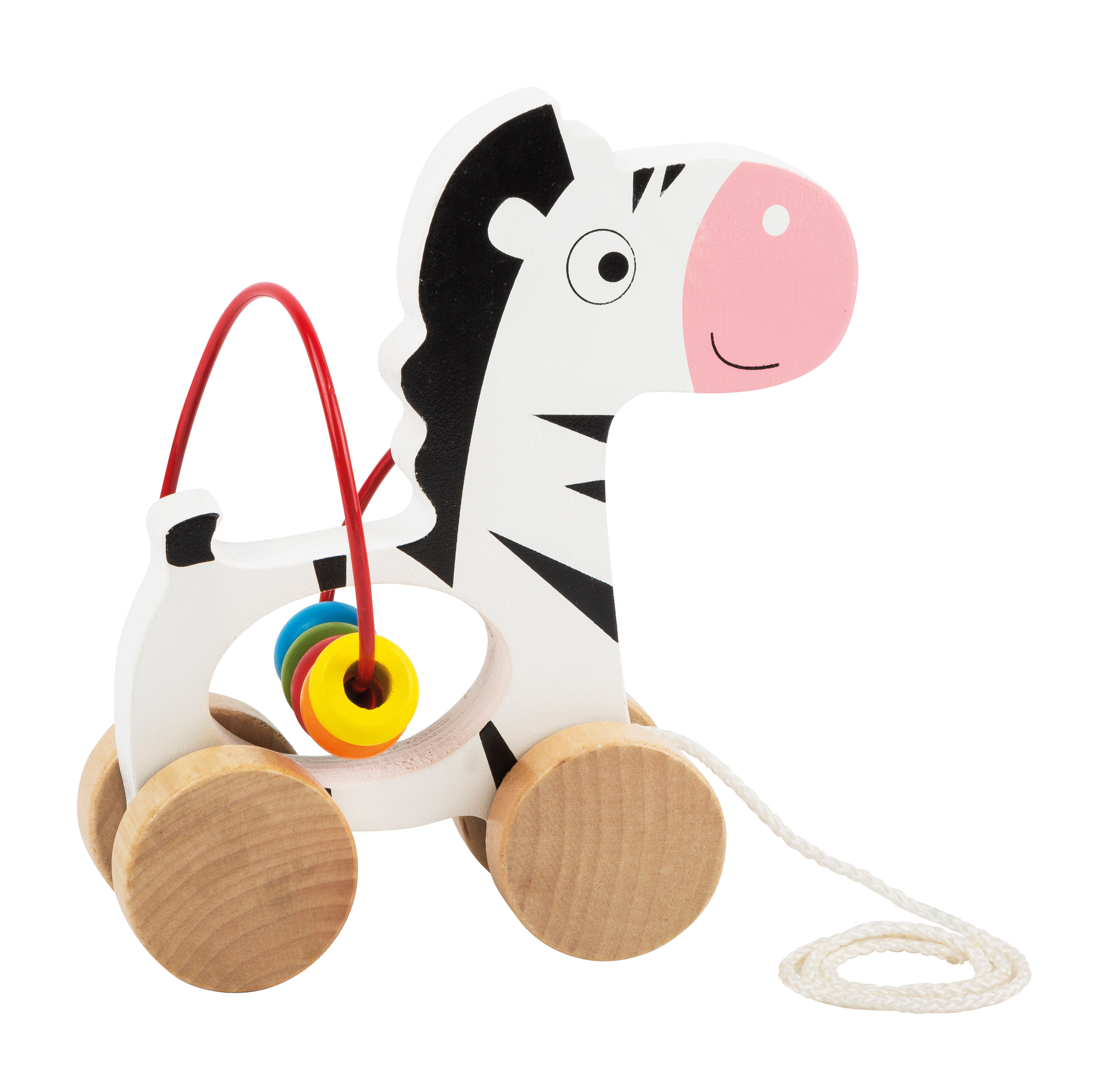 Schiebespielzeug in Form eines Zebras