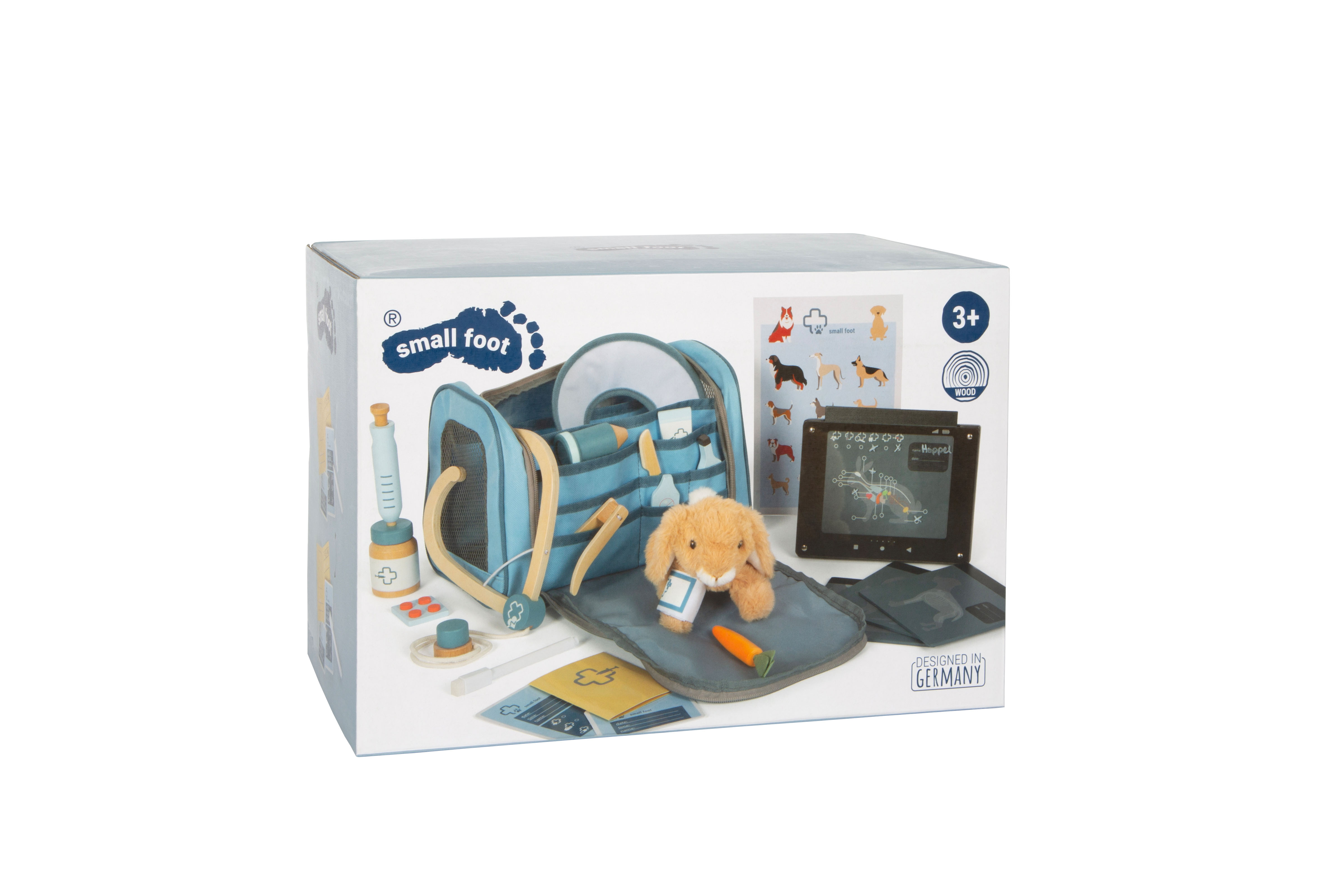 Verpackung Tierarzt-Tasche mit Hase