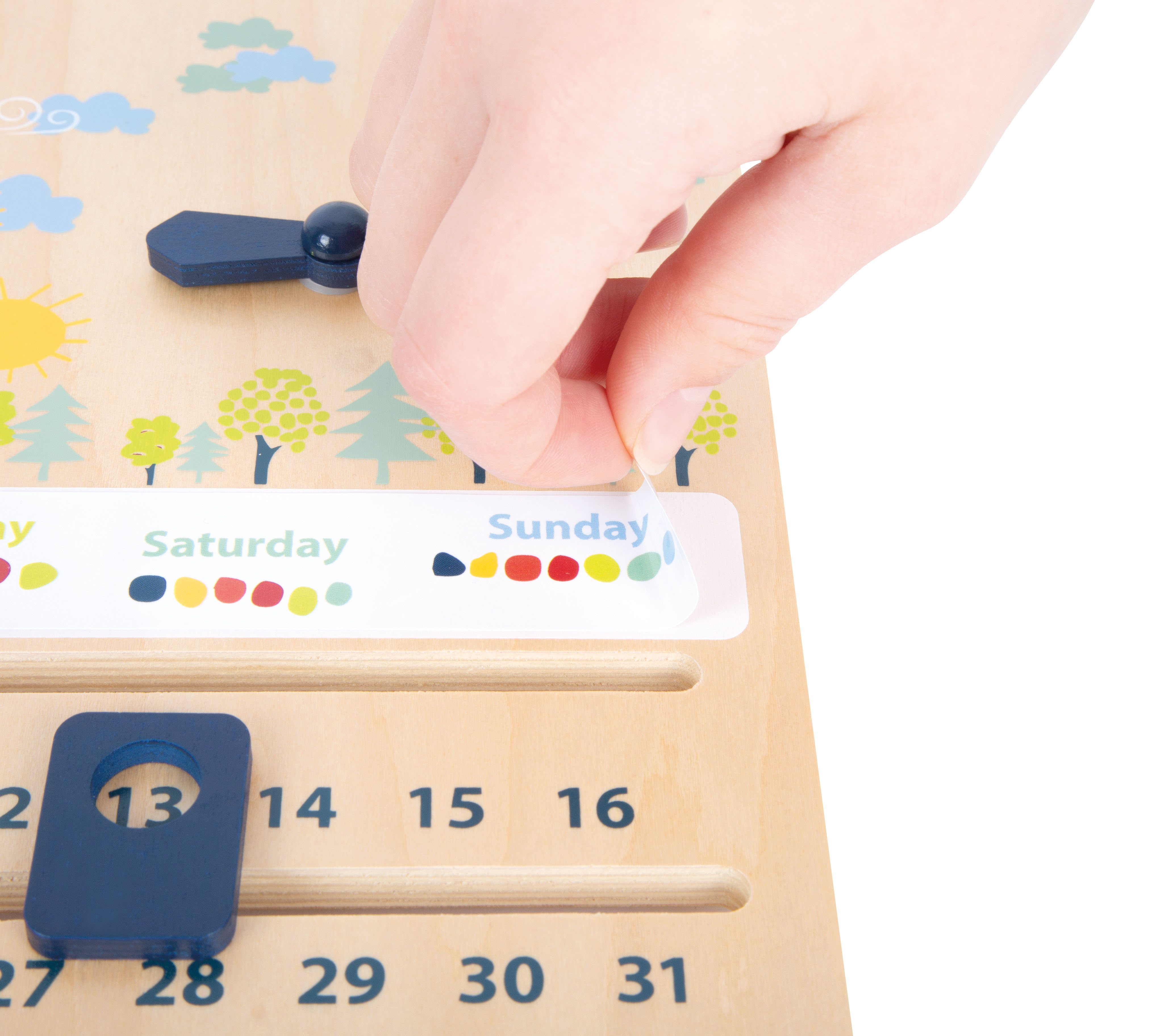 Lernuhr mit Kalender „Educate“ für Kinder