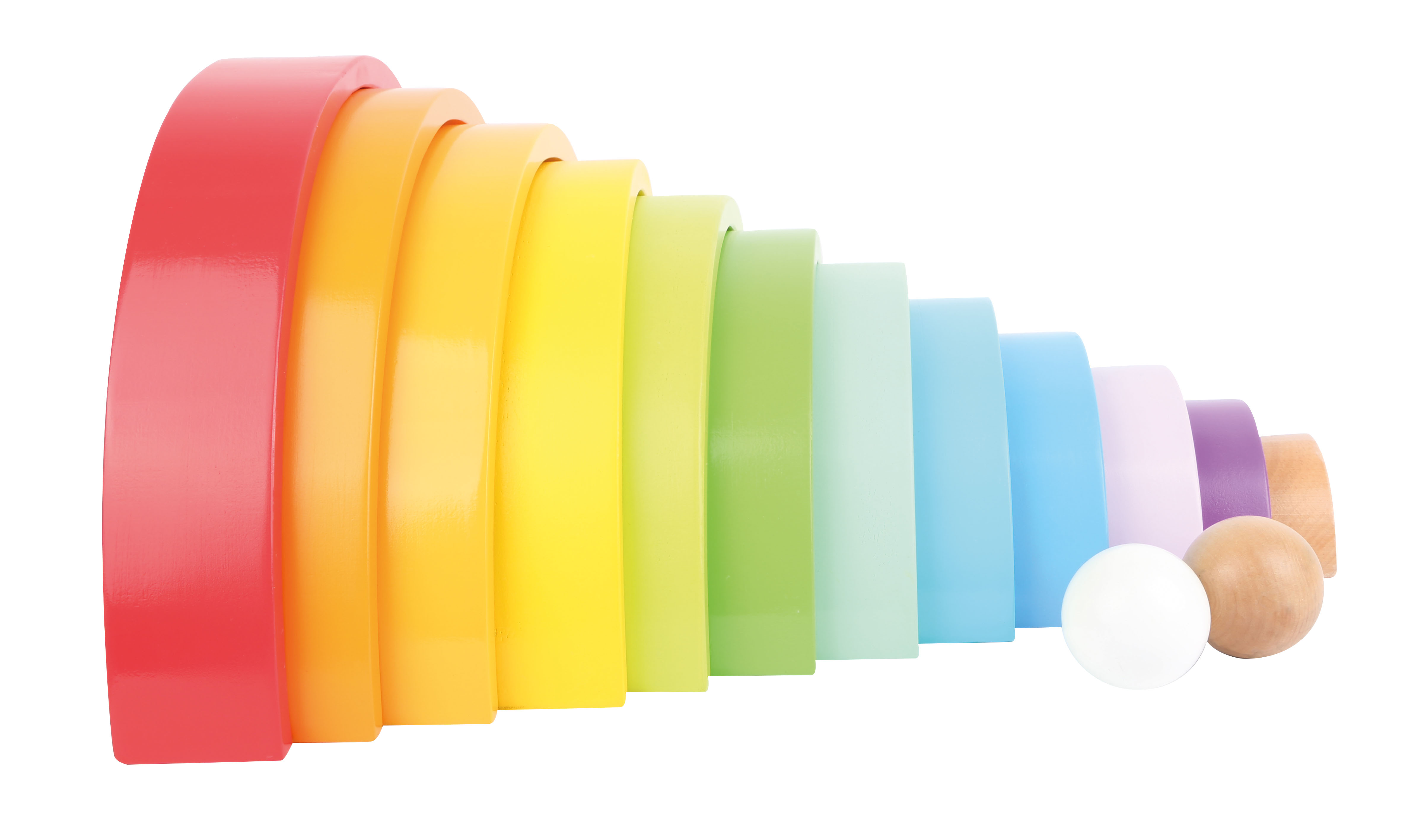 Holzbausteine Regenbogen XL für Kinder