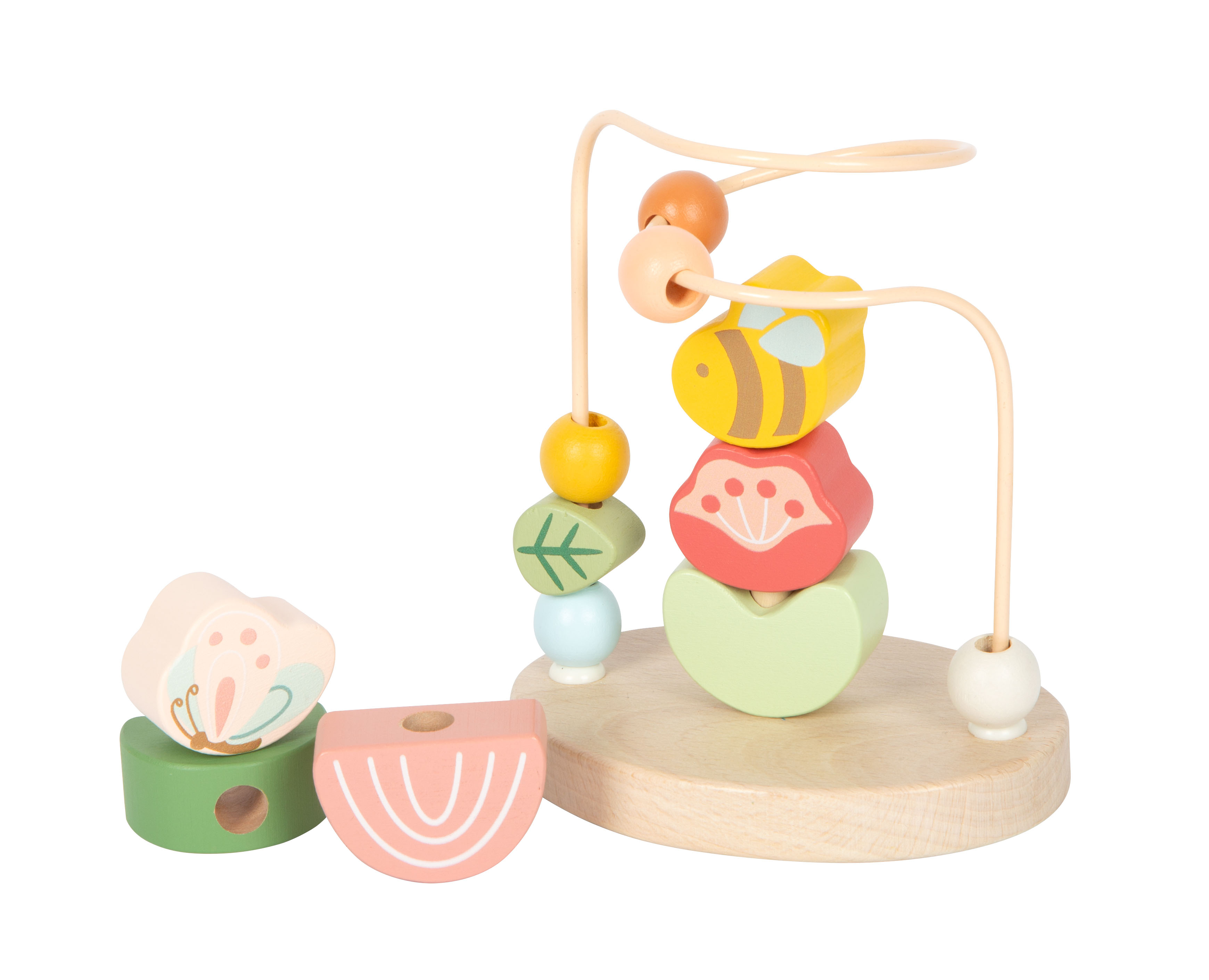 Motorik-Steckspiel in Naturtönen