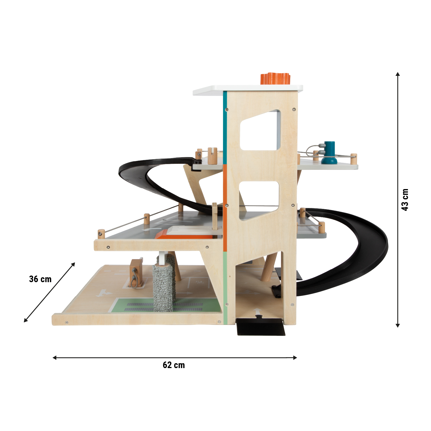 Holzspielzeug, Kugelbahn, Kugelbahn-Turm, Kinderbauspielzeug, Laser-?