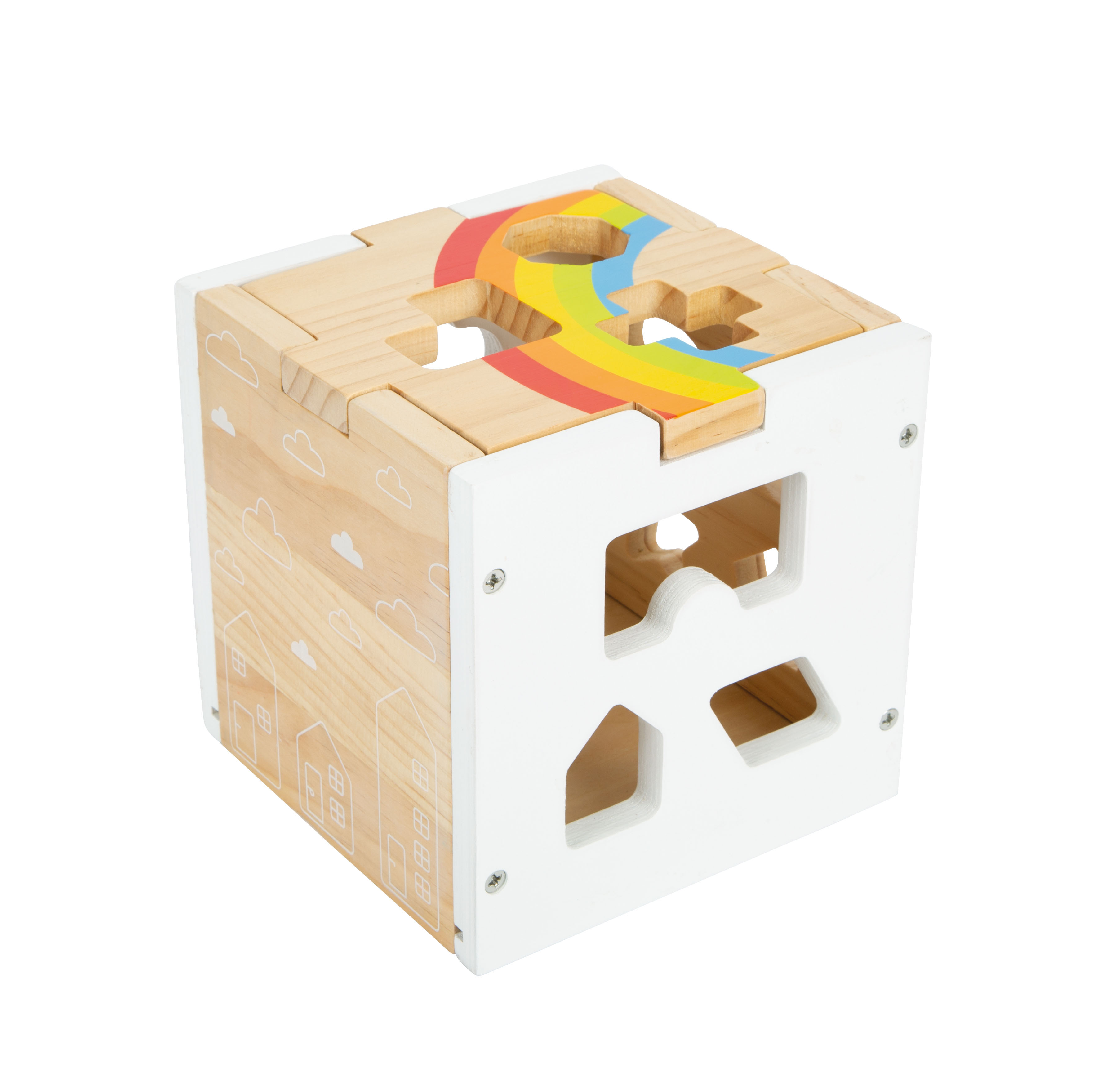 Steckwürfel Regenbogen für Kinder