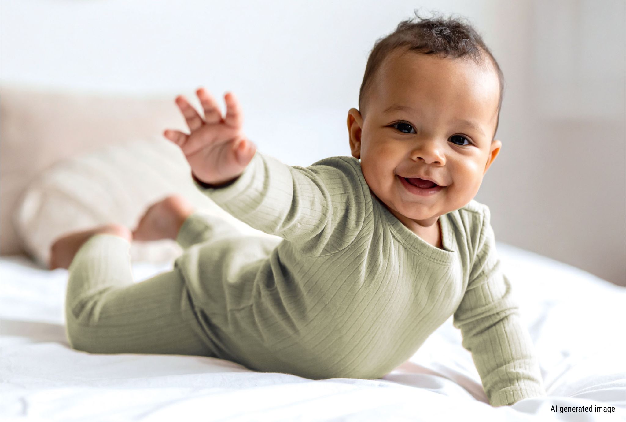 Kind spielt mit Baby-Box 4–6 Monate „Erkunden & Begreifen“