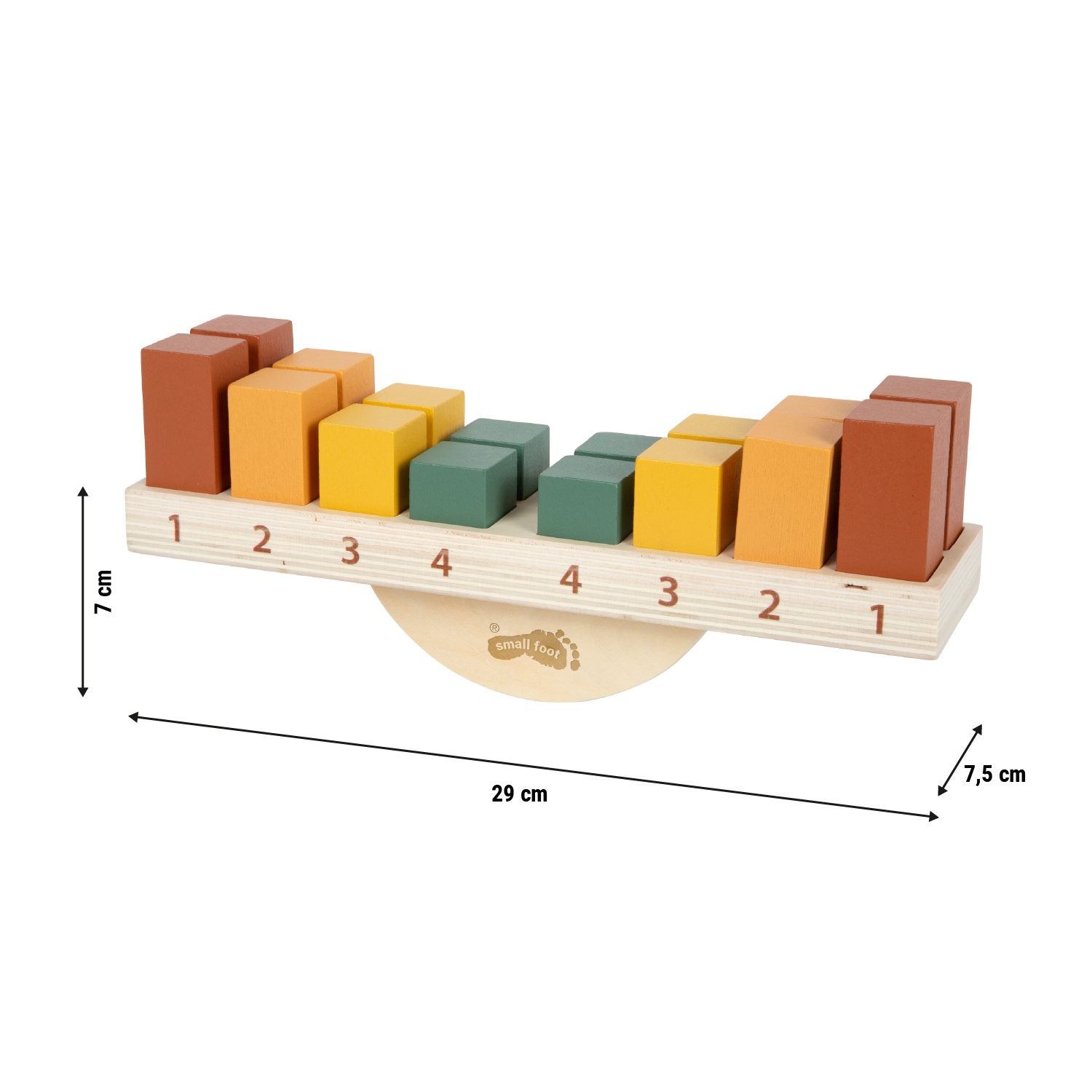 Balancierblöcke Größen-Skizze