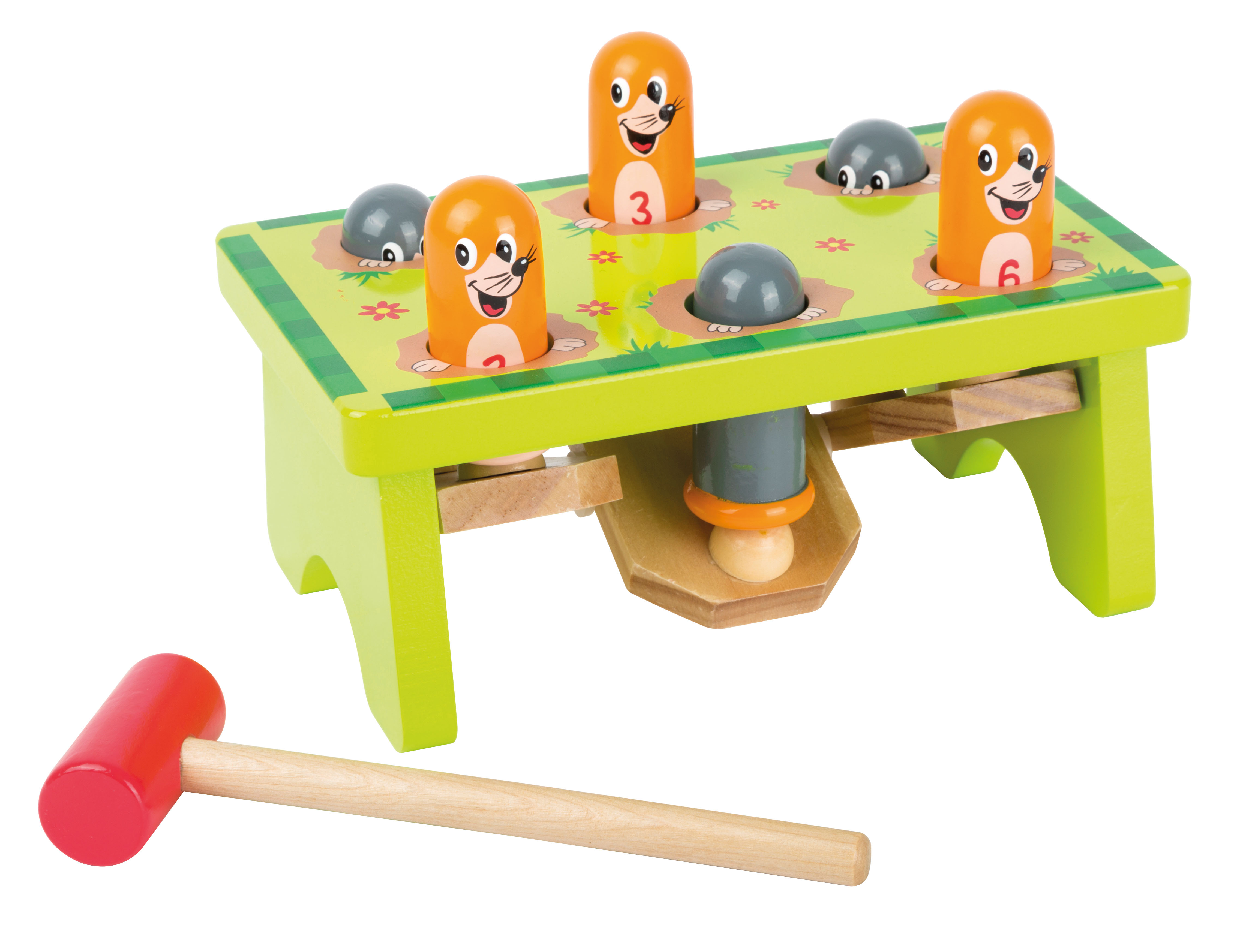 Klopfspiel Hau den Maulwurf für Kinder