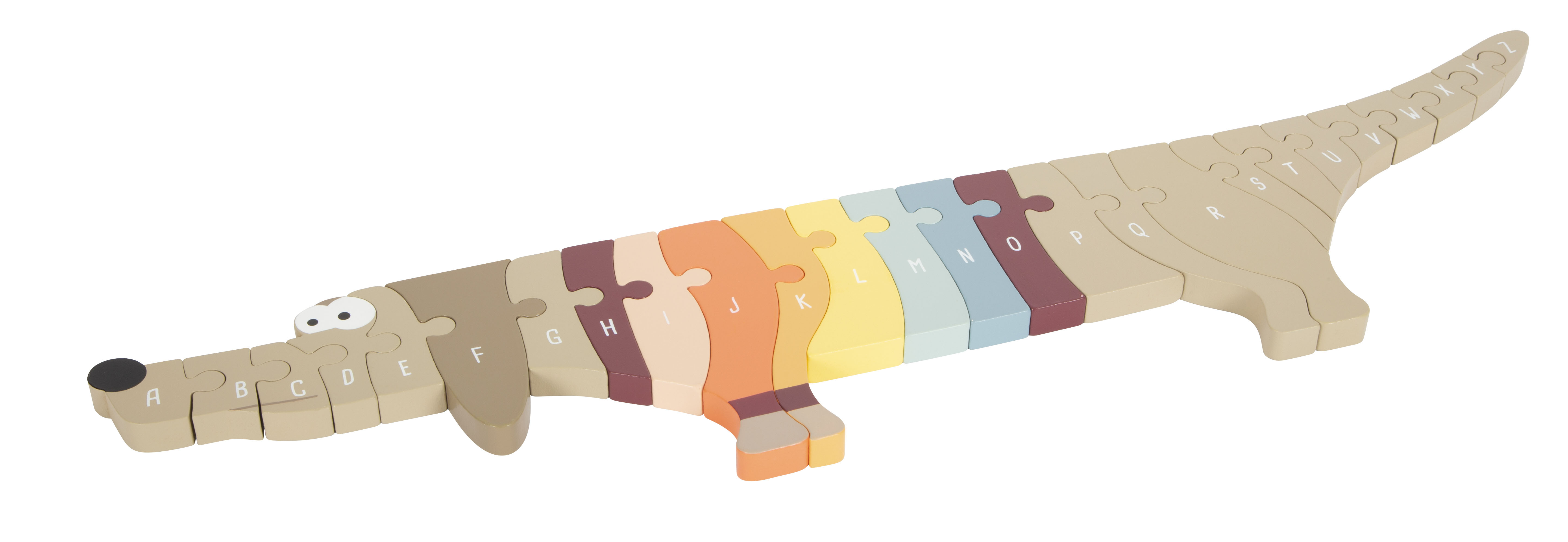 Dackel zum Puzzeln aus Holz mit Buchstaben