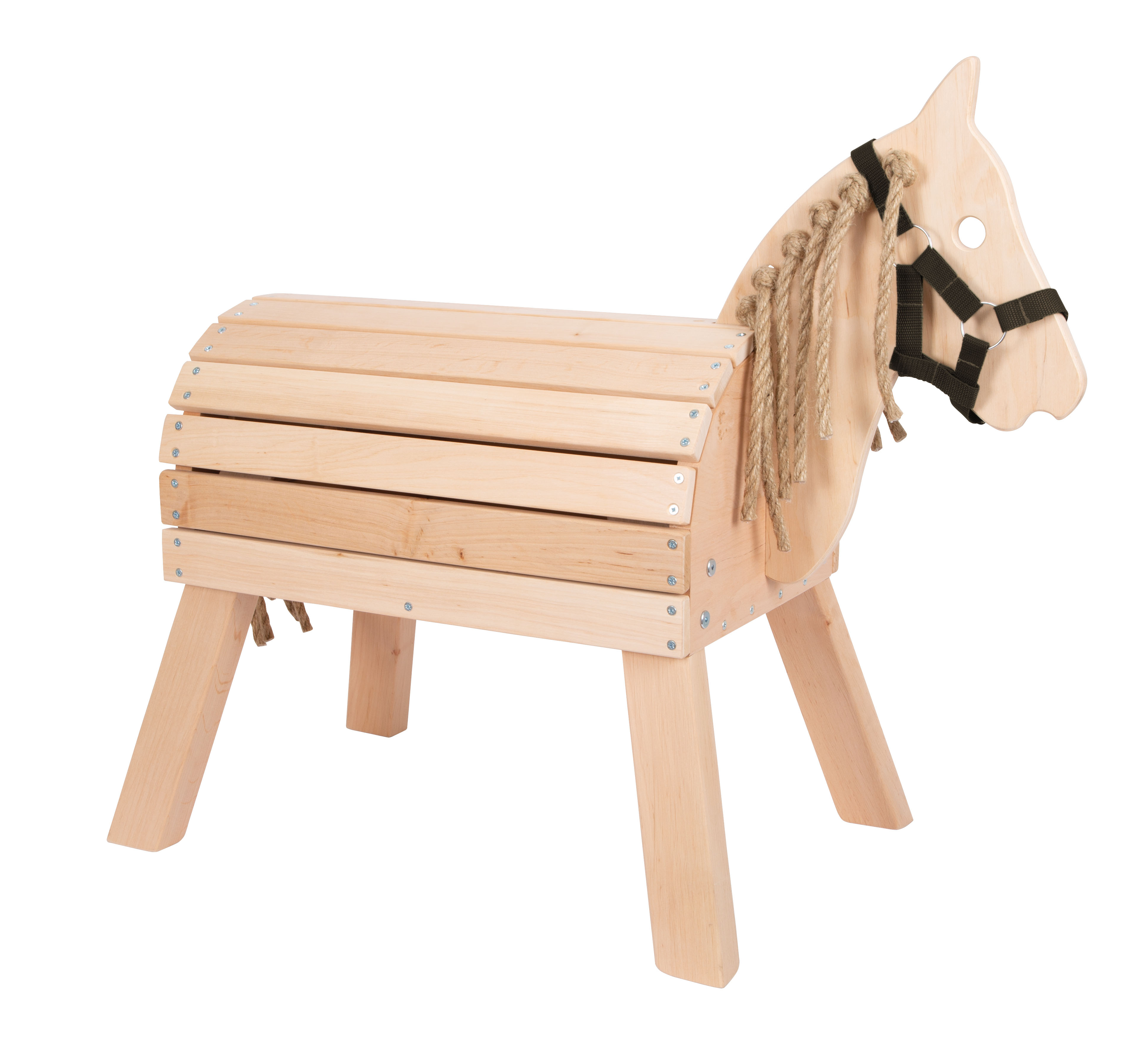 Holzpferd zum Reiten für Kinder