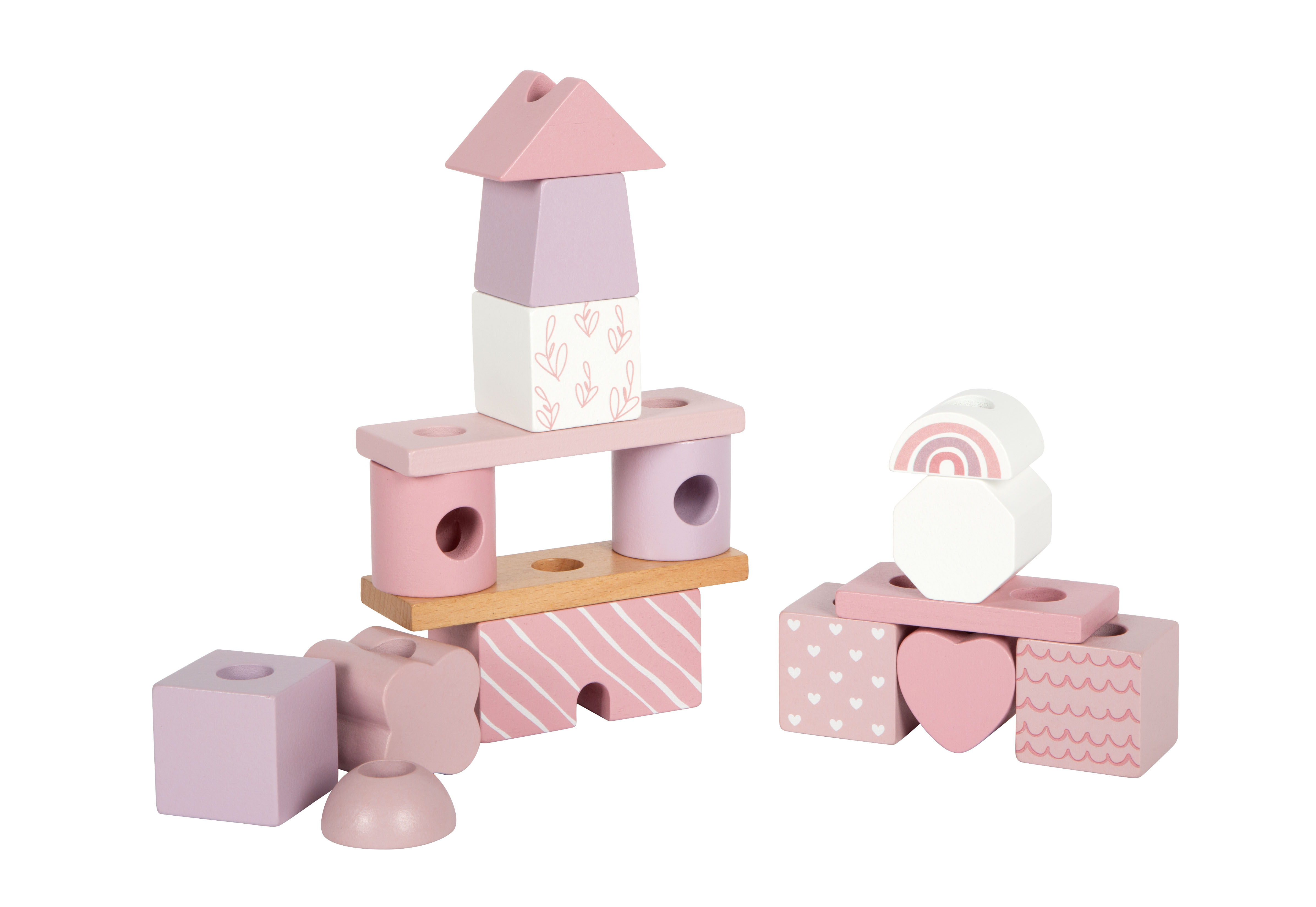 Stapelhaus Rosa Bausteine Kreativ Stapeln