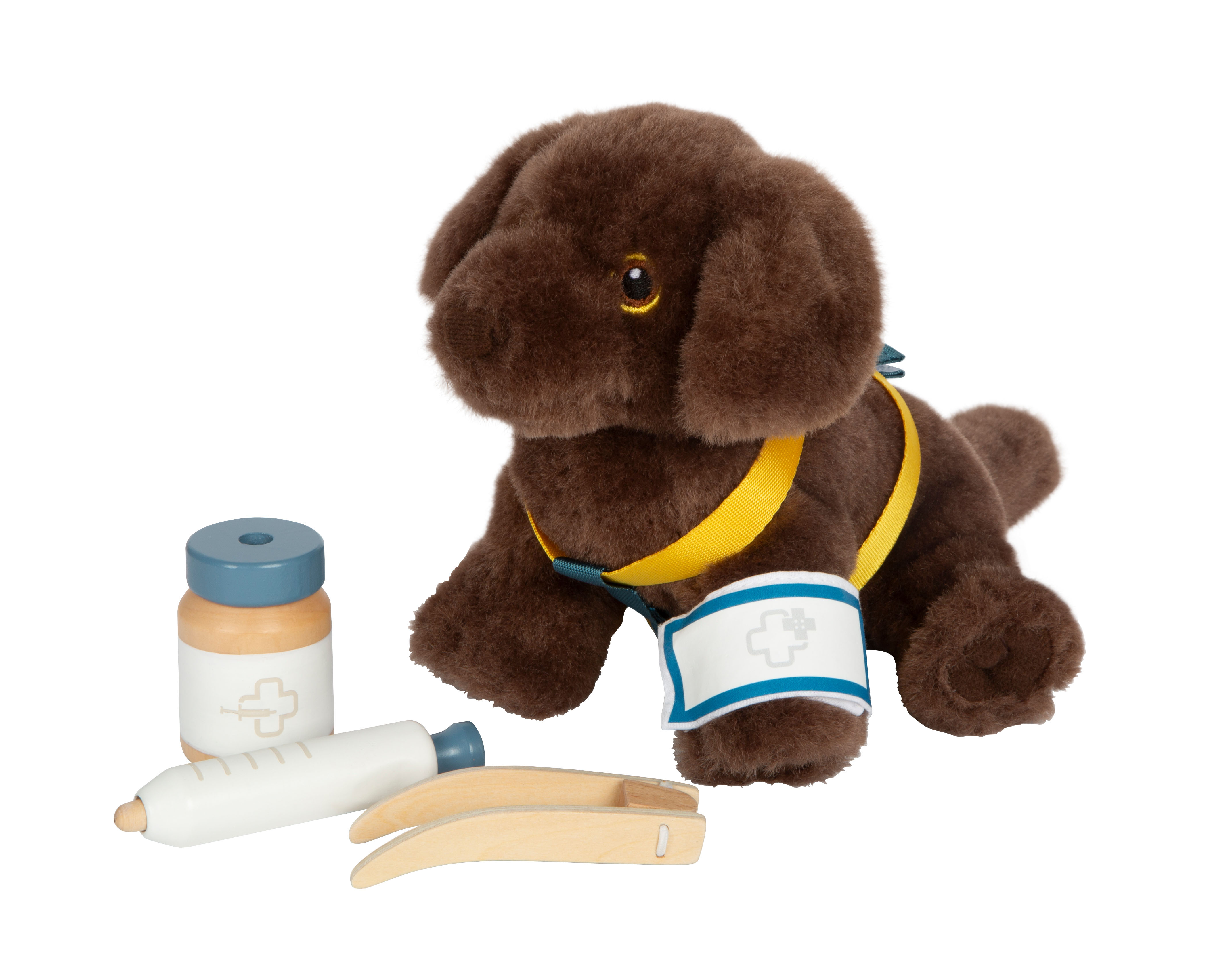 Plüschhund, braun, Hundespielzeug, medizinische accessoires
