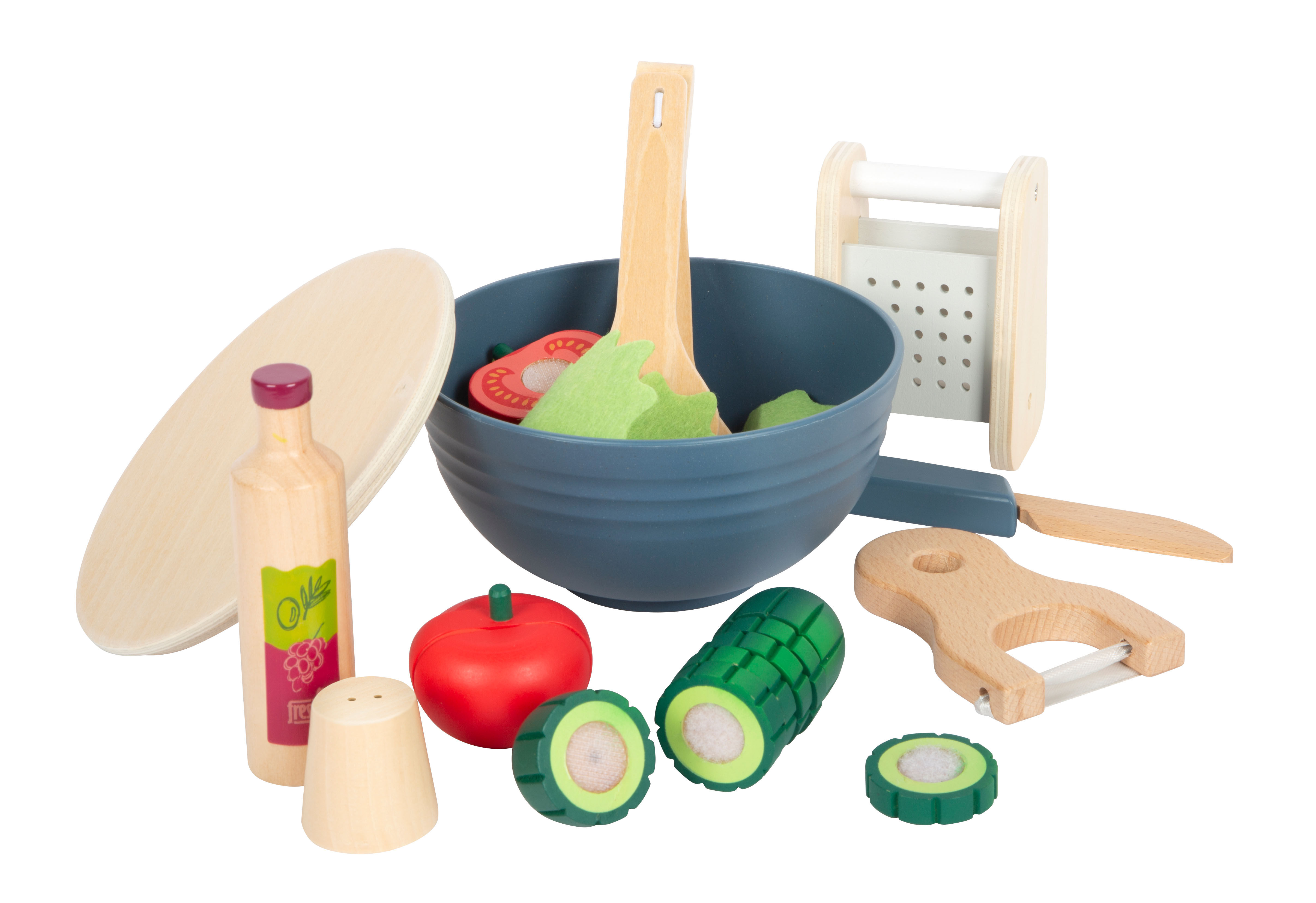 Salat-Spielset für Kinder mit Küchen-Zubehör