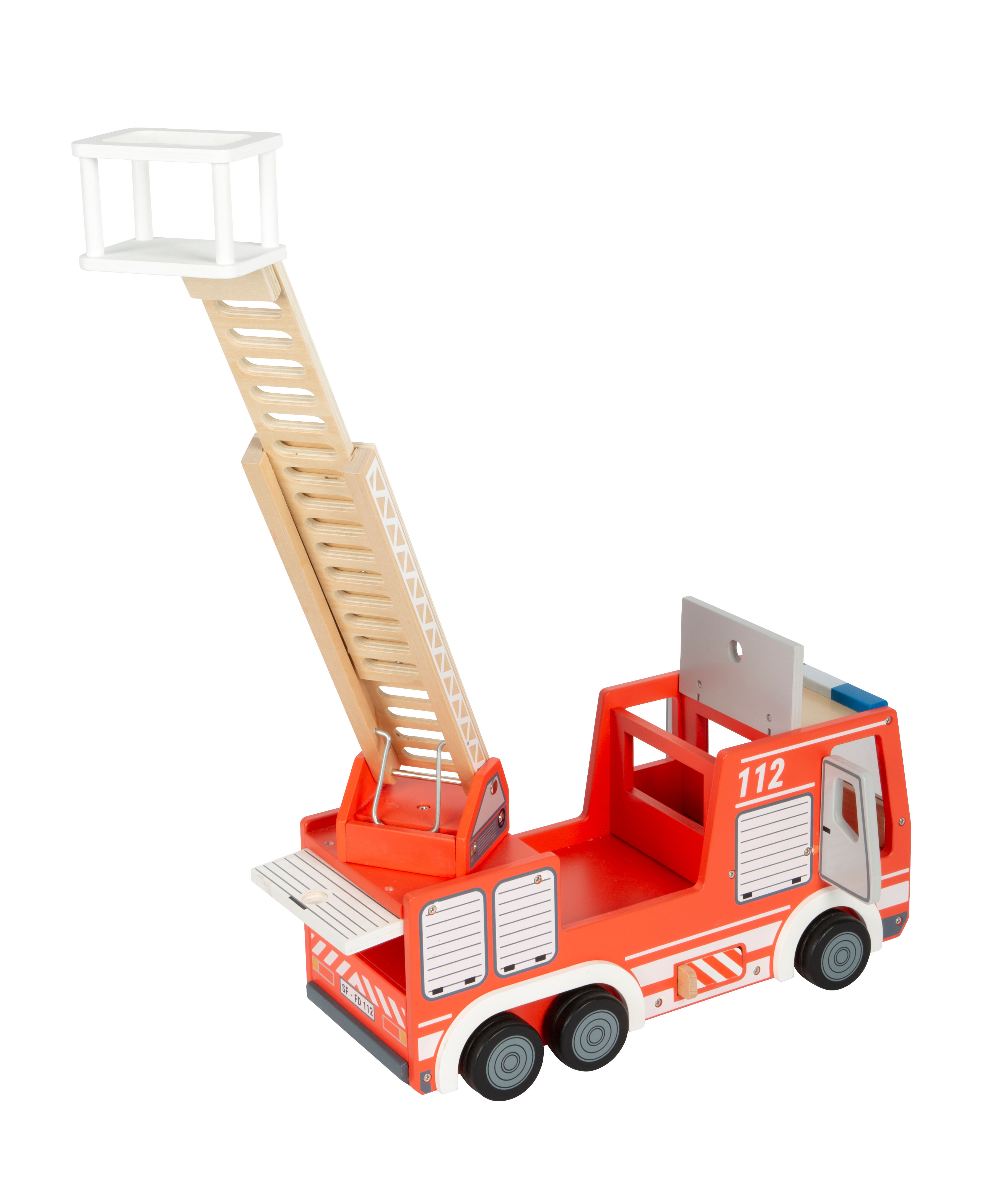 Feuerwehrfahrzeug mit ausfahrbarer Leiter