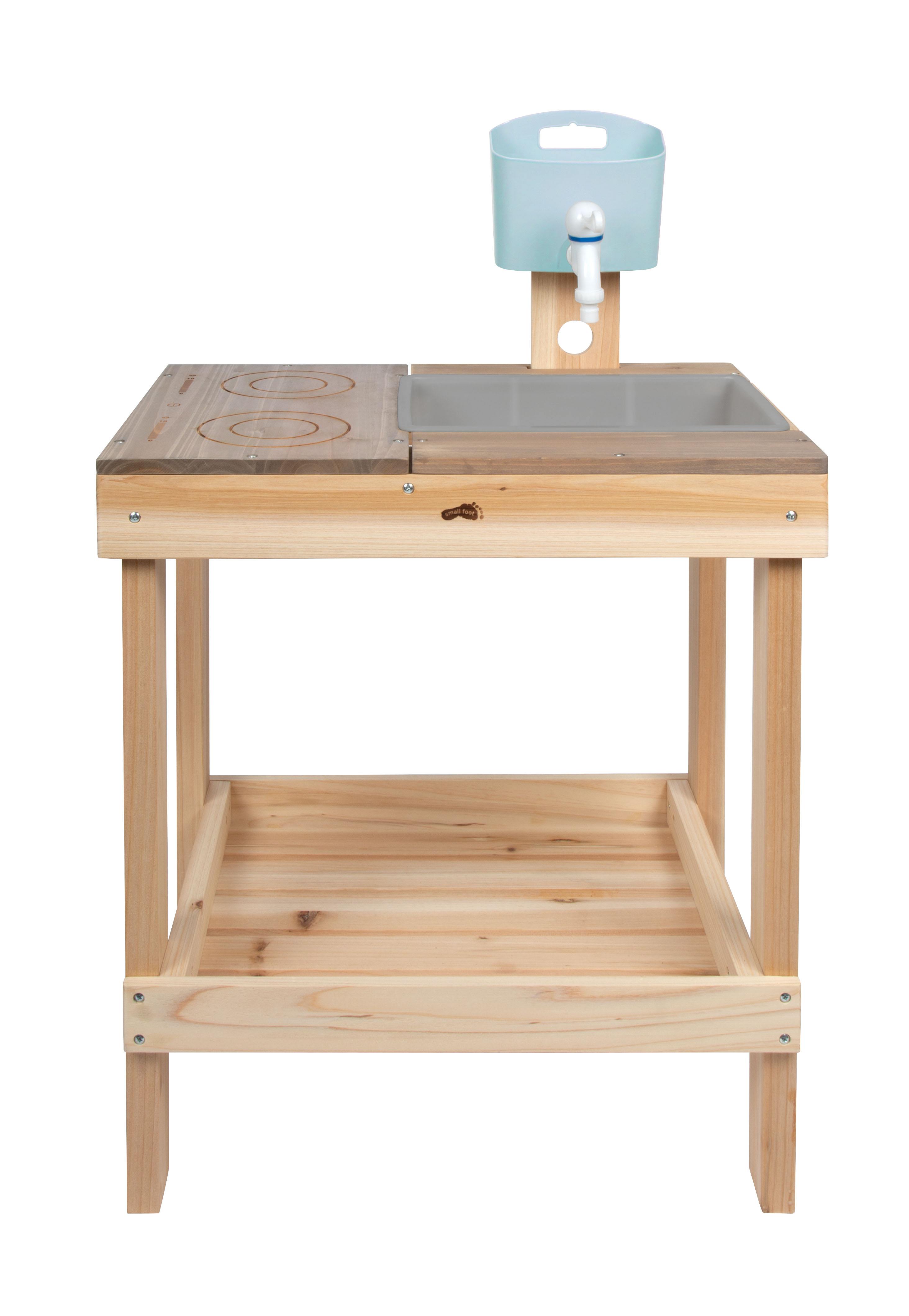 Matschküche aus Holz für Kinder