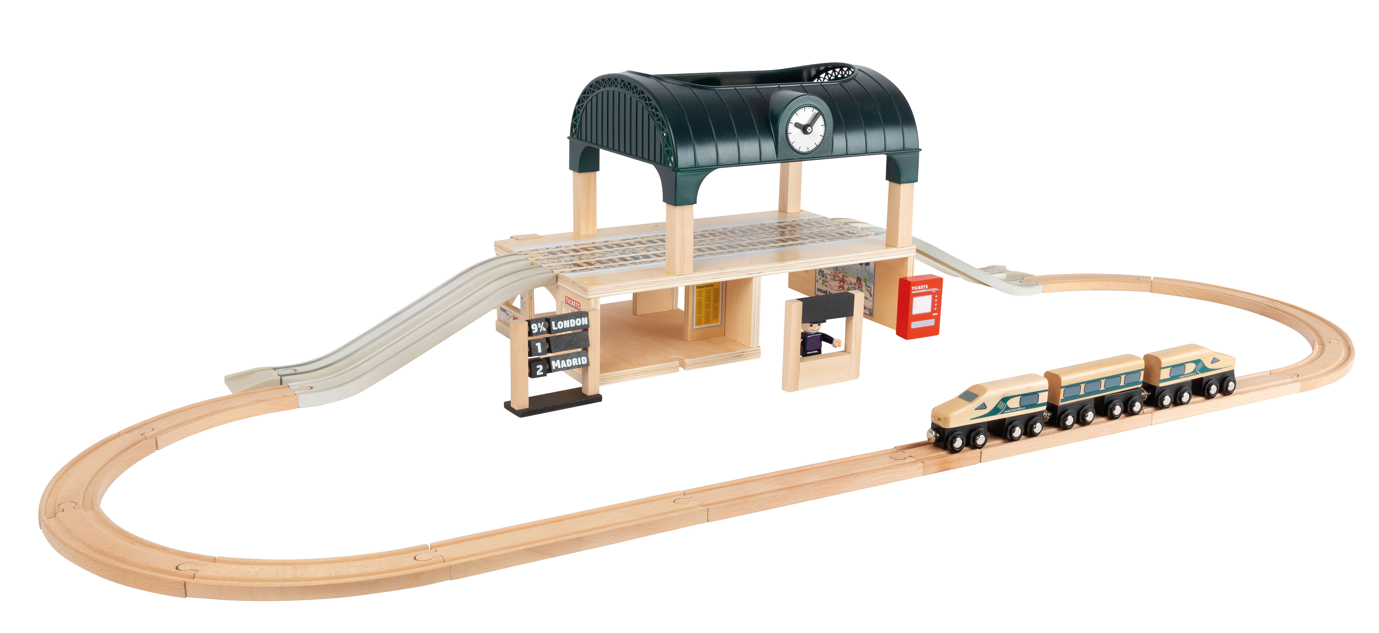 Bahnhof mit Zubehör für Kinder